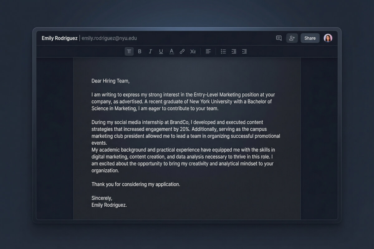 First Job? Start Strong