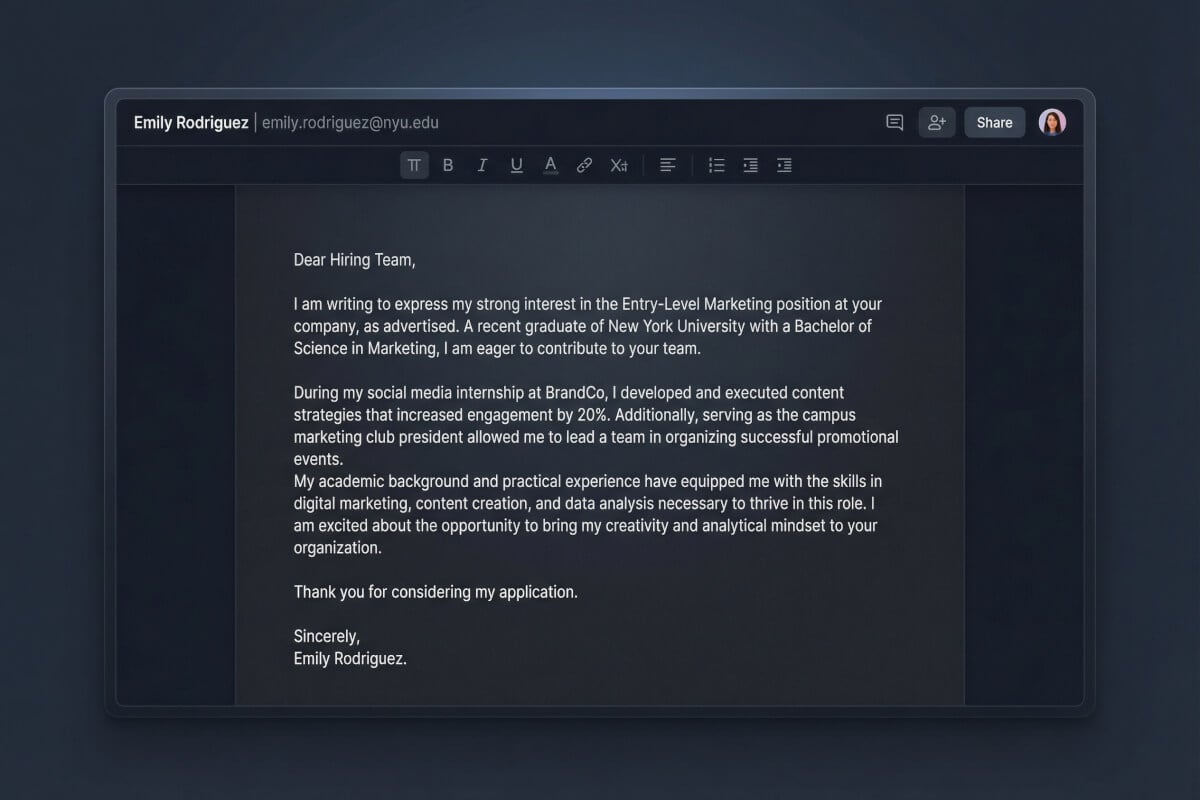 First Job? Start Strong