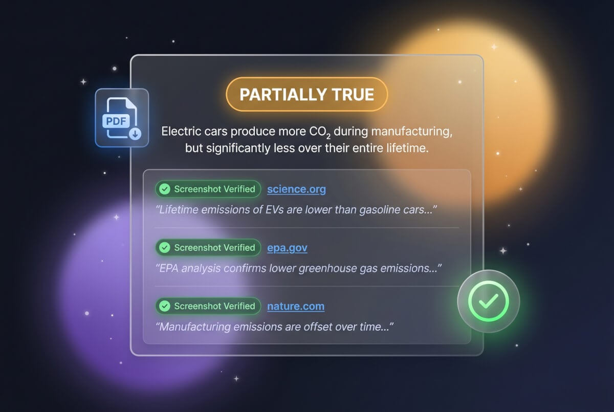 Ricevi il verdetto con le prove