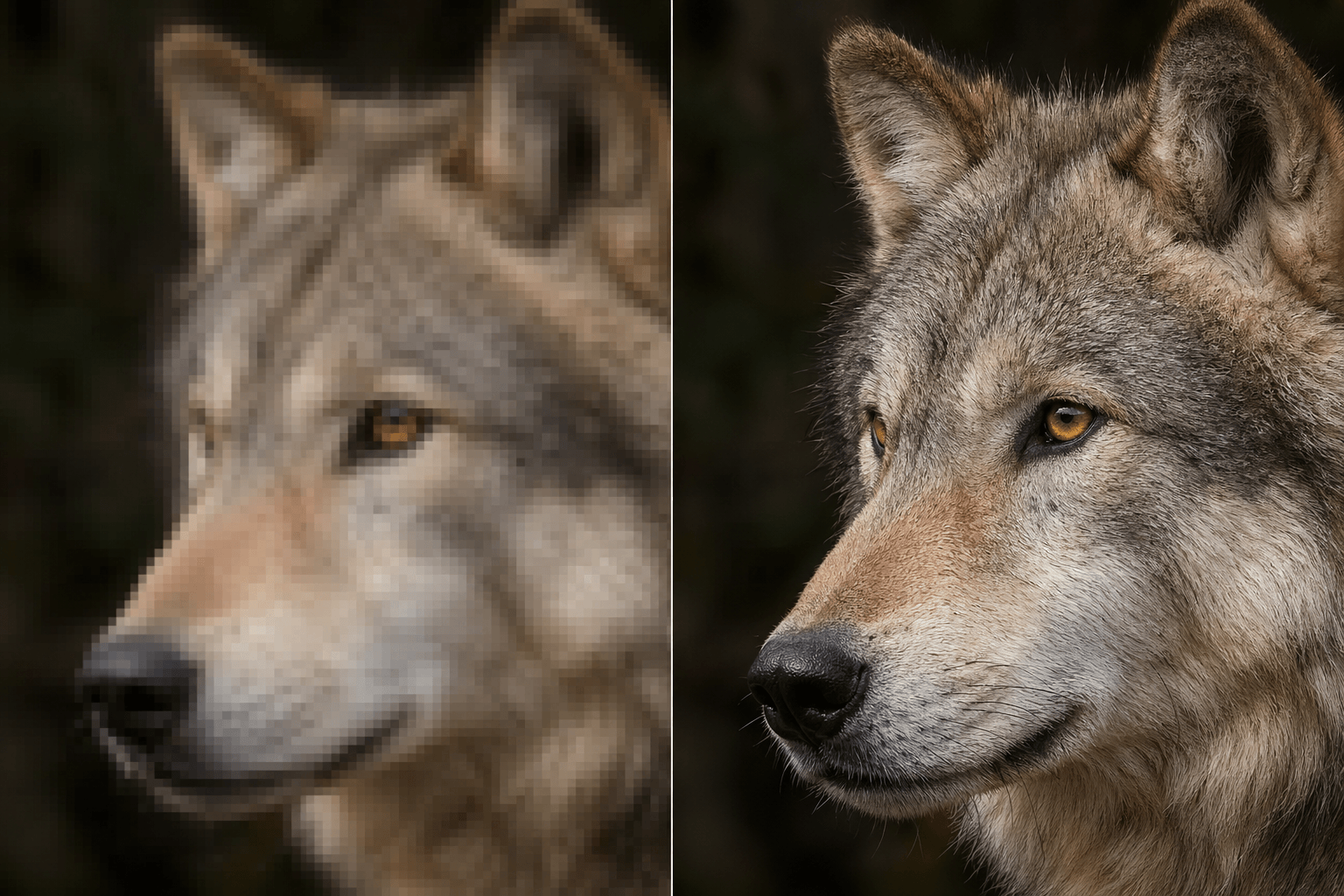 얼굴 크롭 + 업스케일