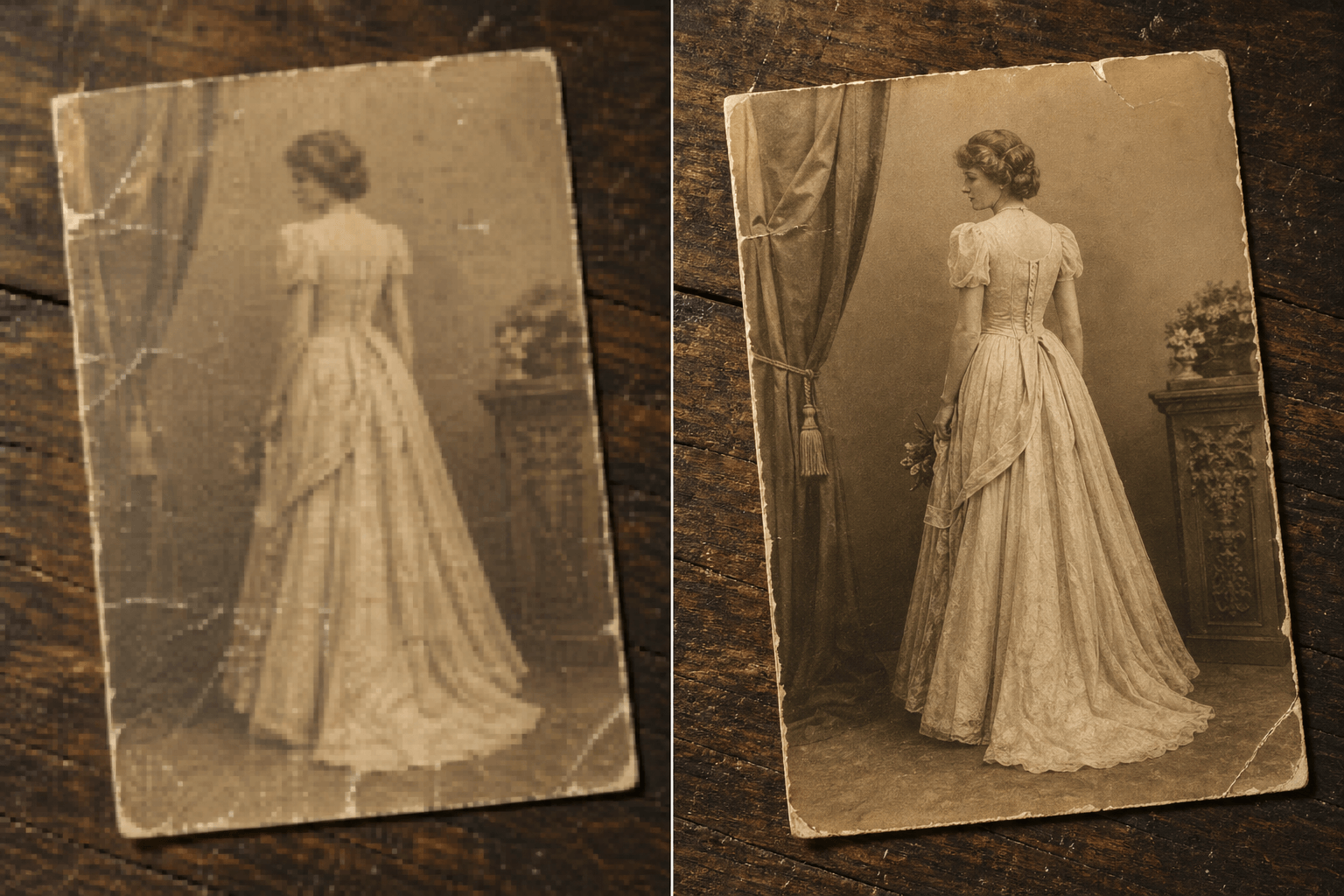 오래된 가족 사진 복원