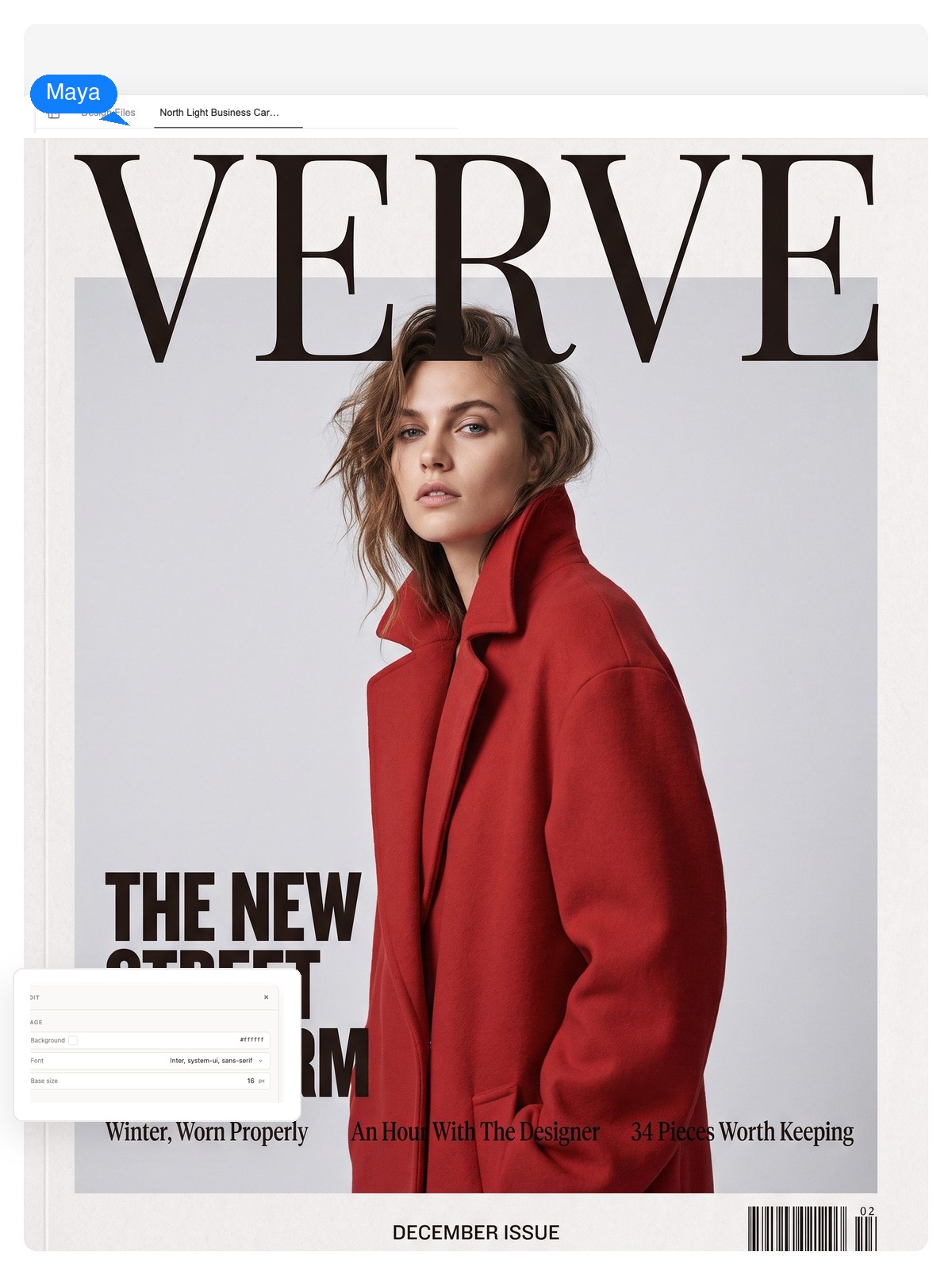 ファッション誌の表紙 — 雑誌の表紙デザインをAIで