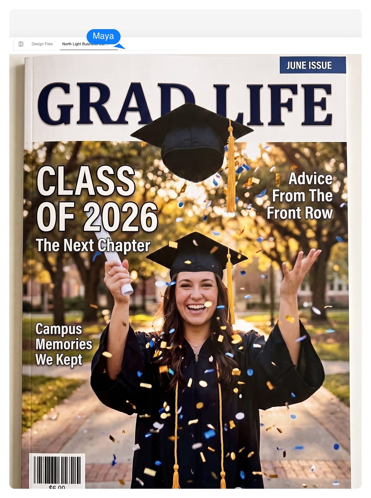 Birthday and graduation keepsakes — AI Magazine Cover Generator
