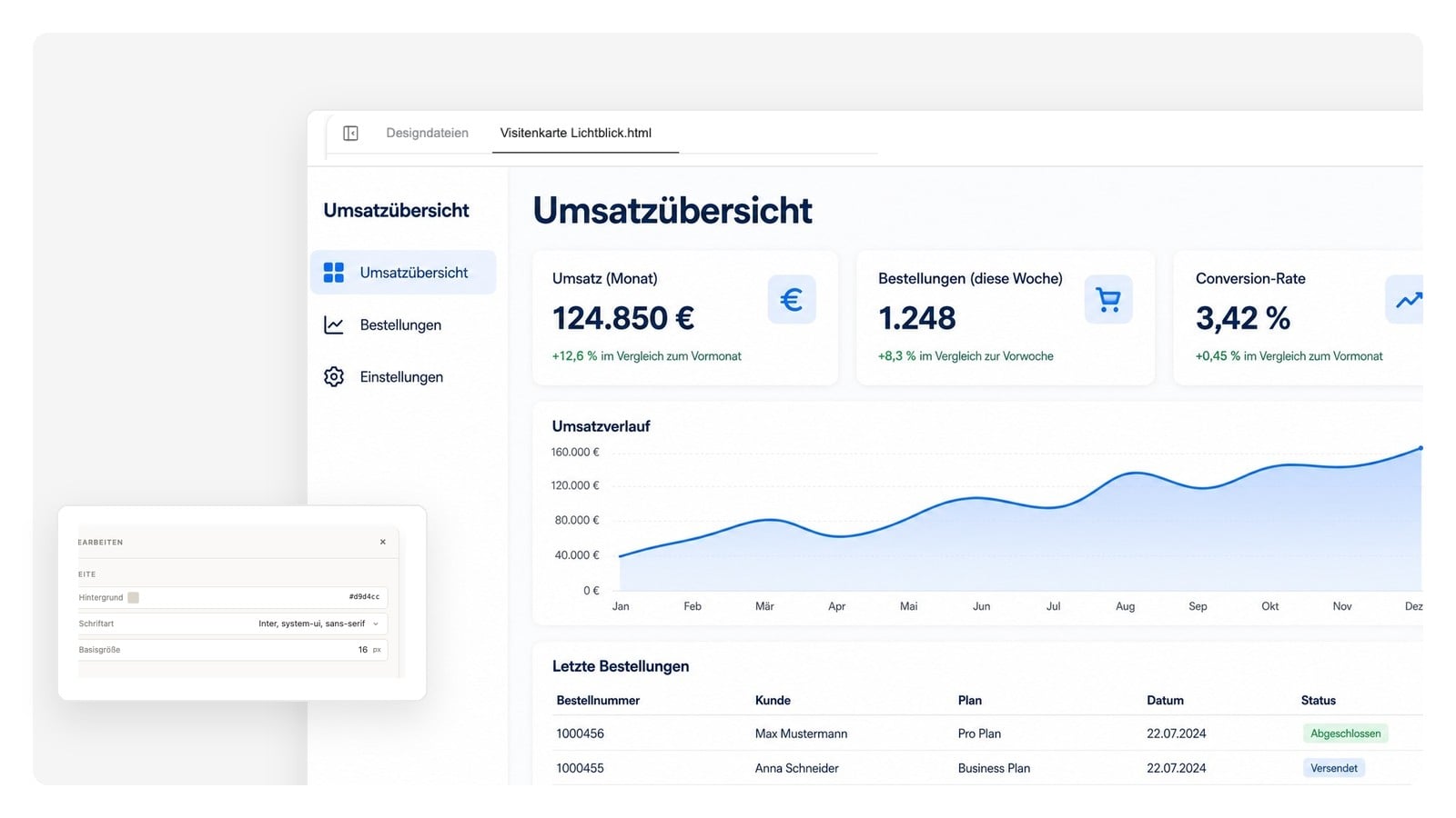 Portfolio-Case-Studies — Mockup erstellen mit KI