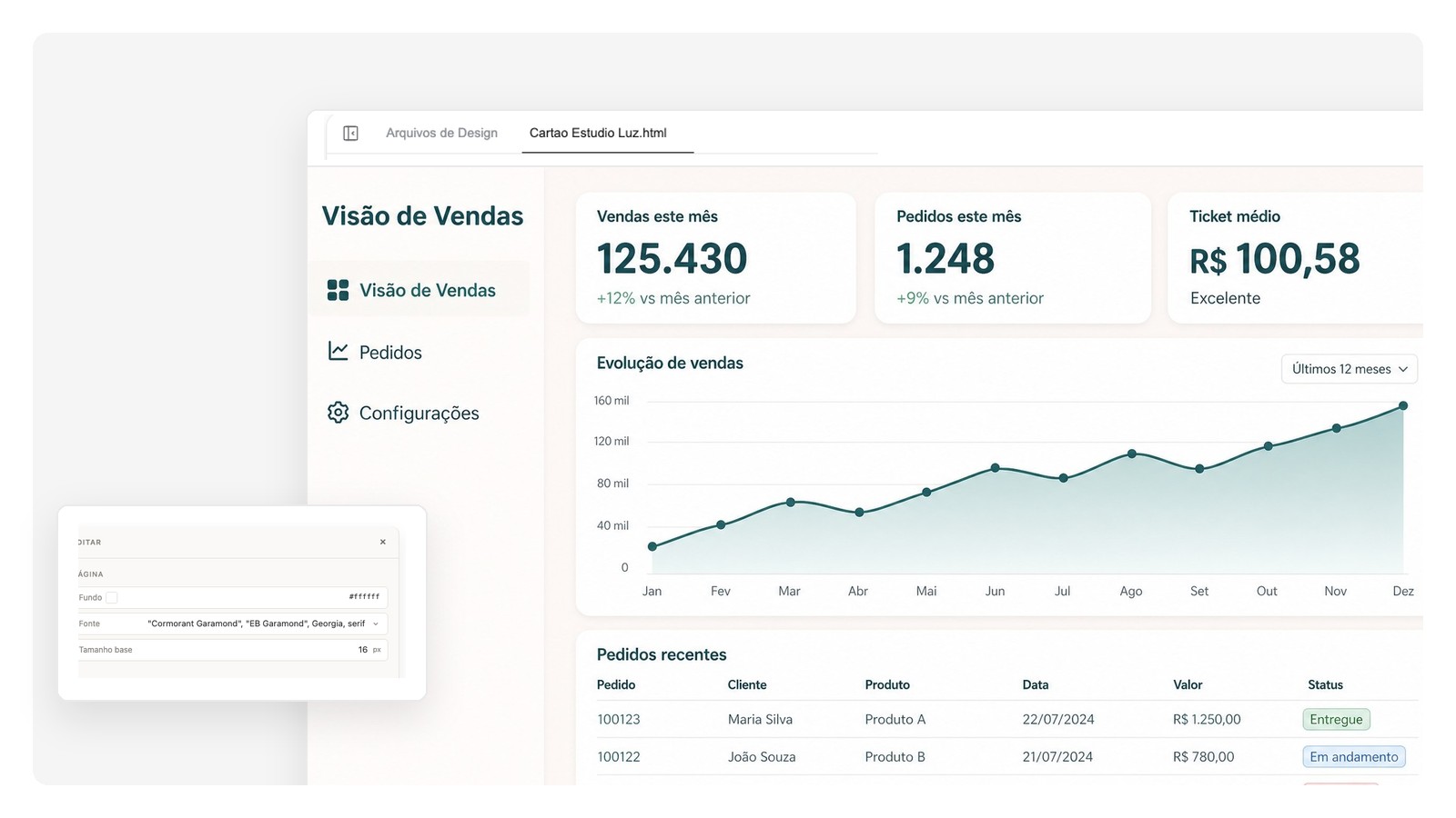 Cases de portfólio — Gerador de Mockup com IA