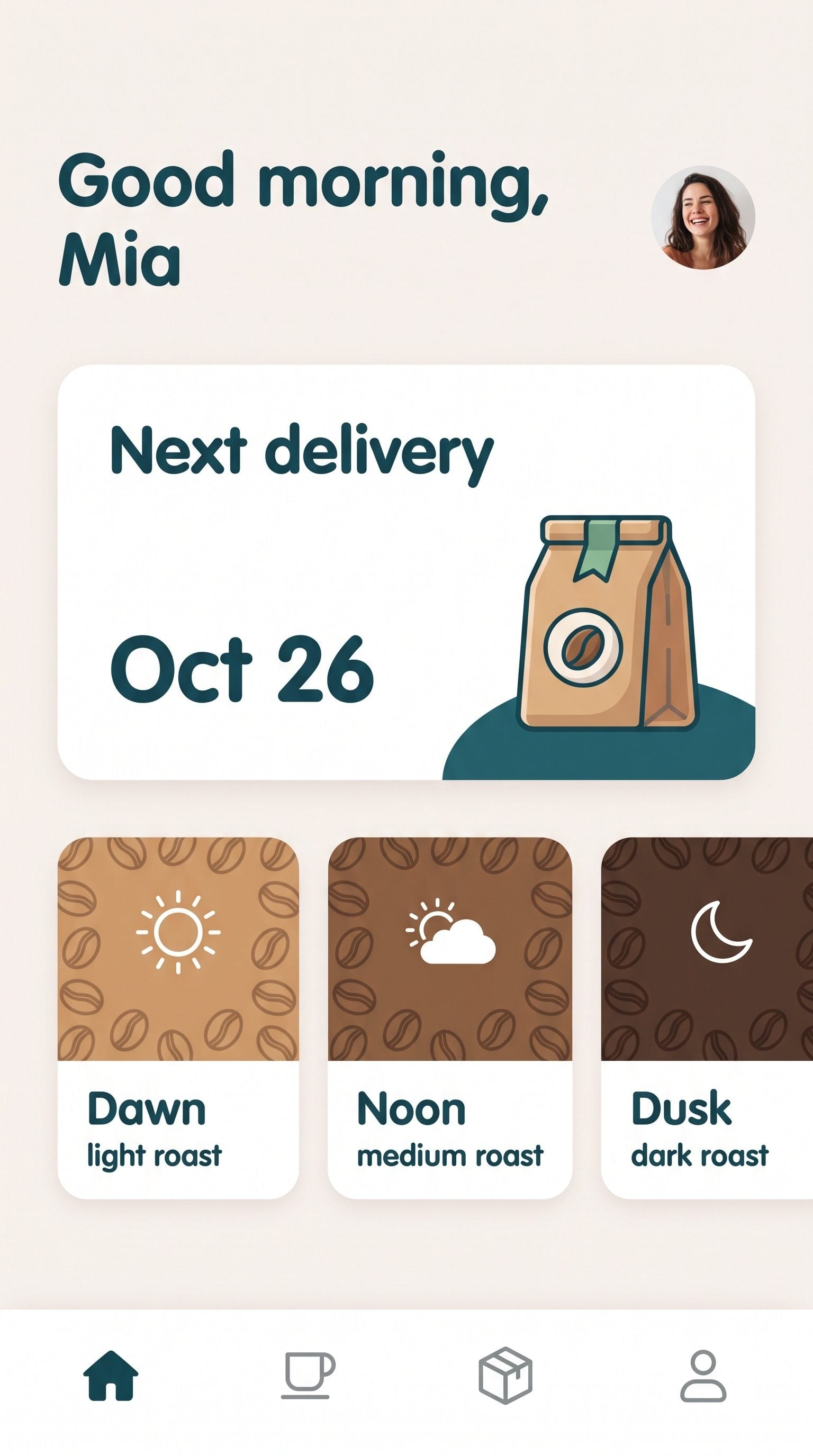AI-generated mobile app screen presented in a phone mockup frame