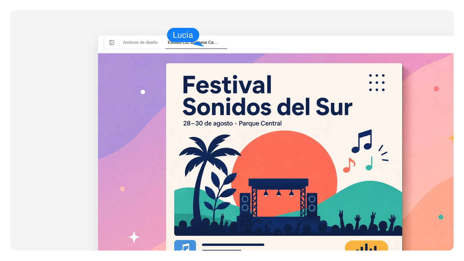 Carteles de eventos y promociones