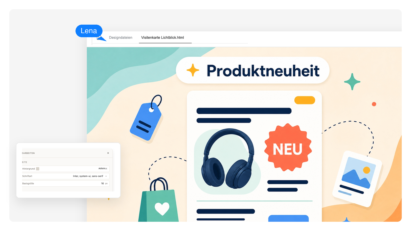 Marketing- und Angebotsplakate