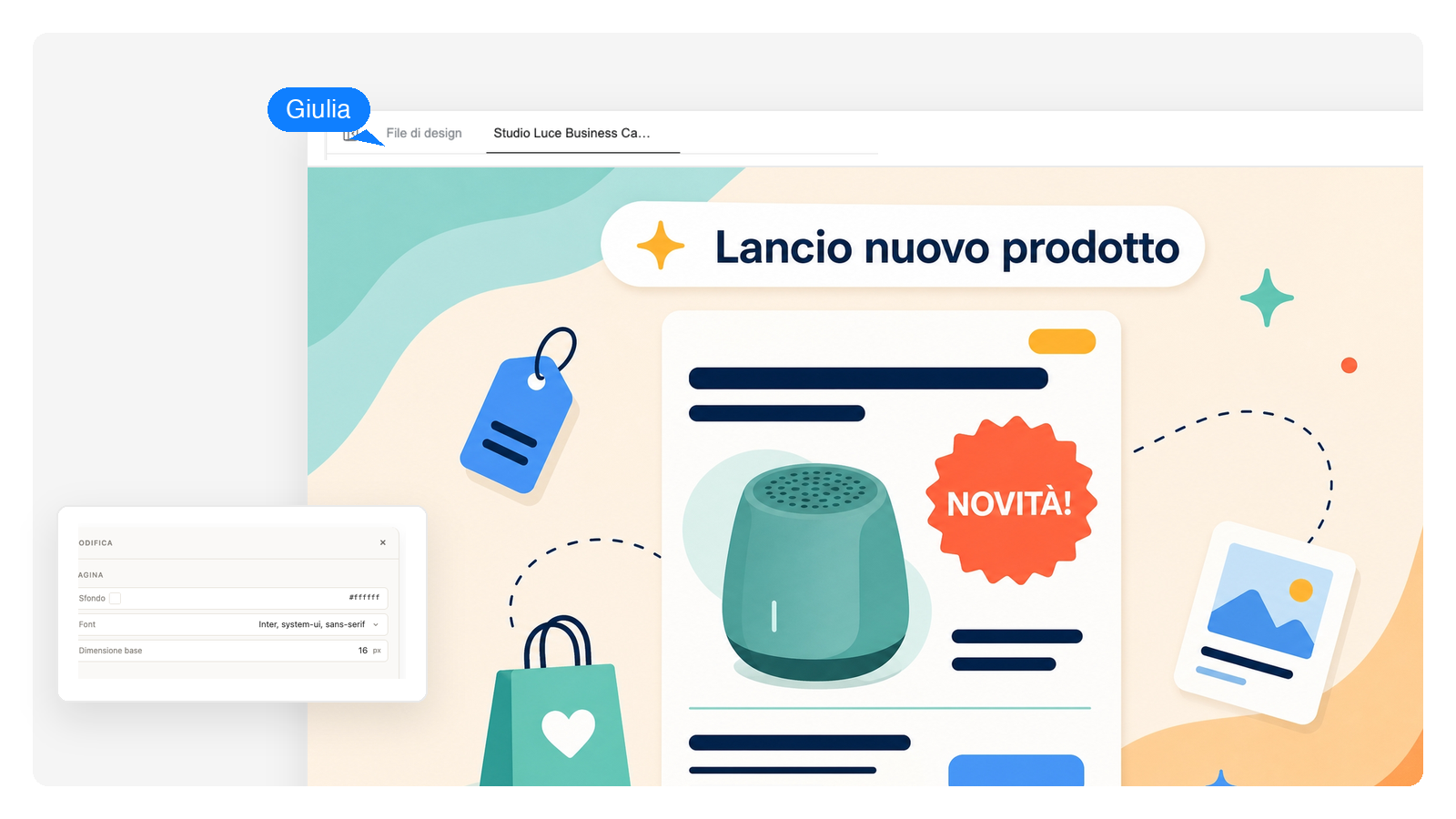 Poster di marketing e promozioni
