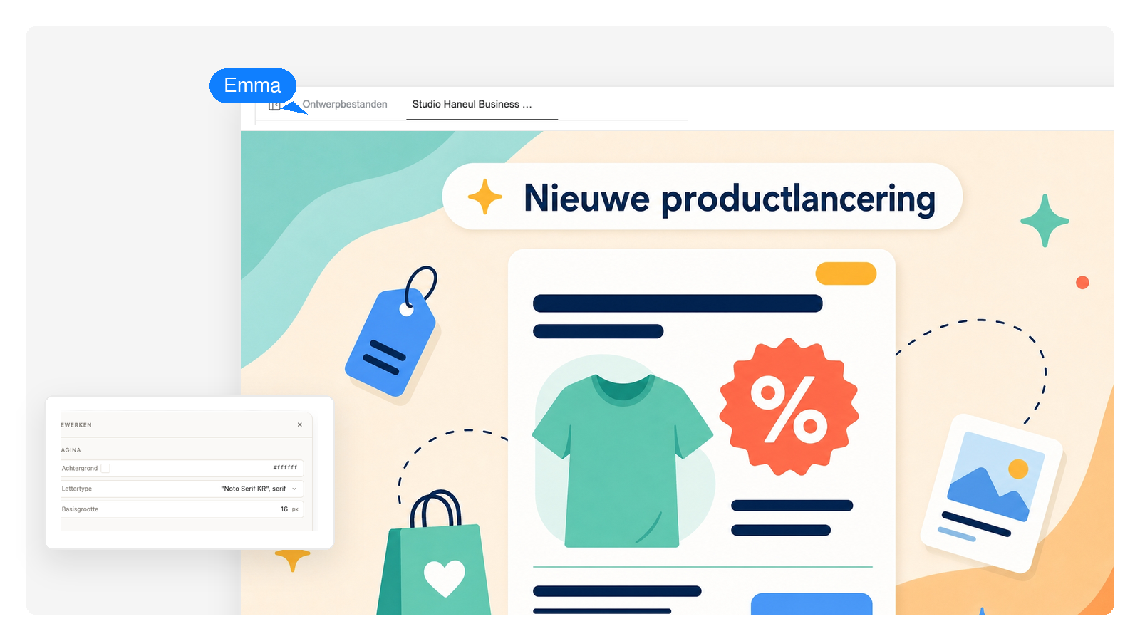 Marketing- en aanbiedingsposters