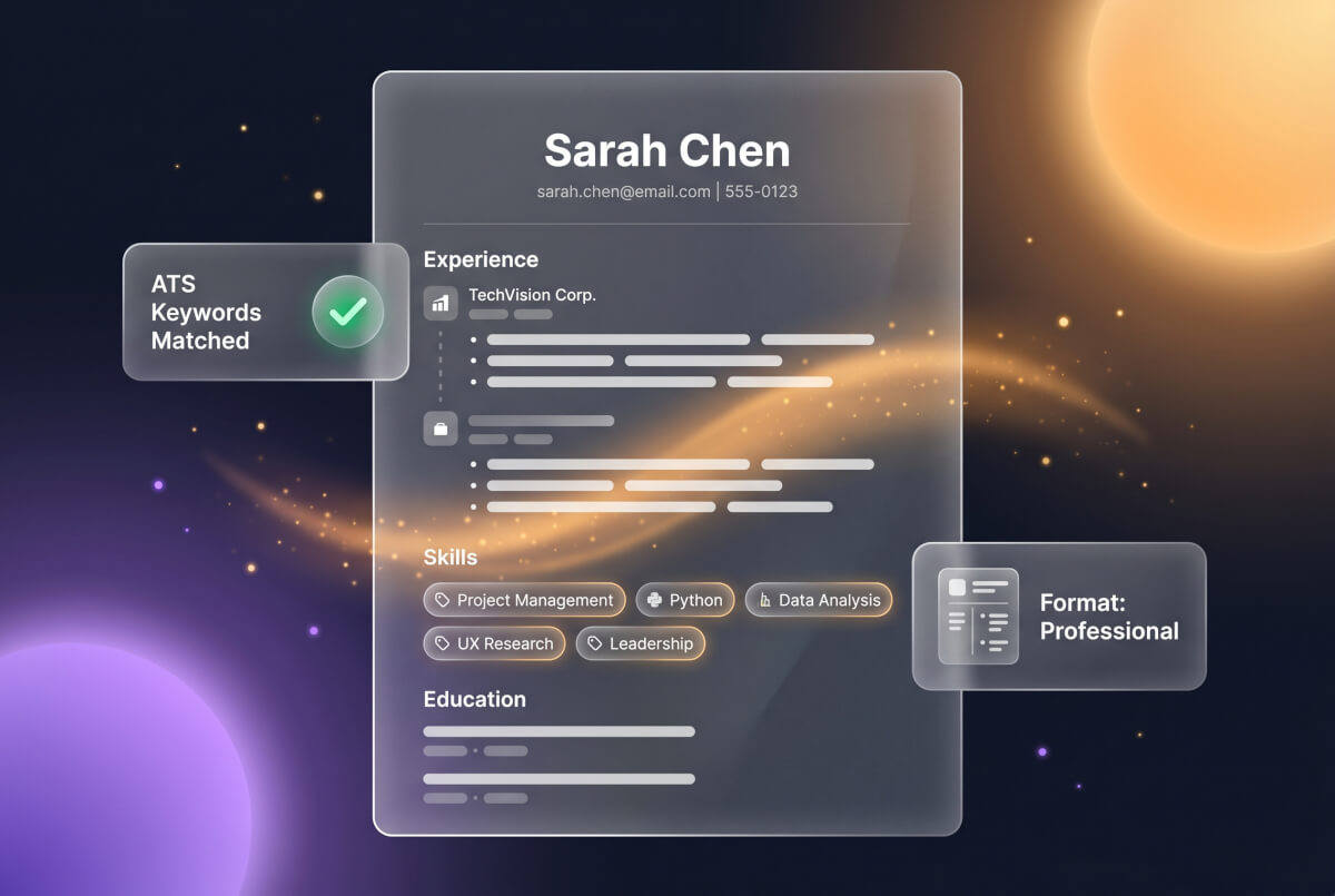 AI builds your resume