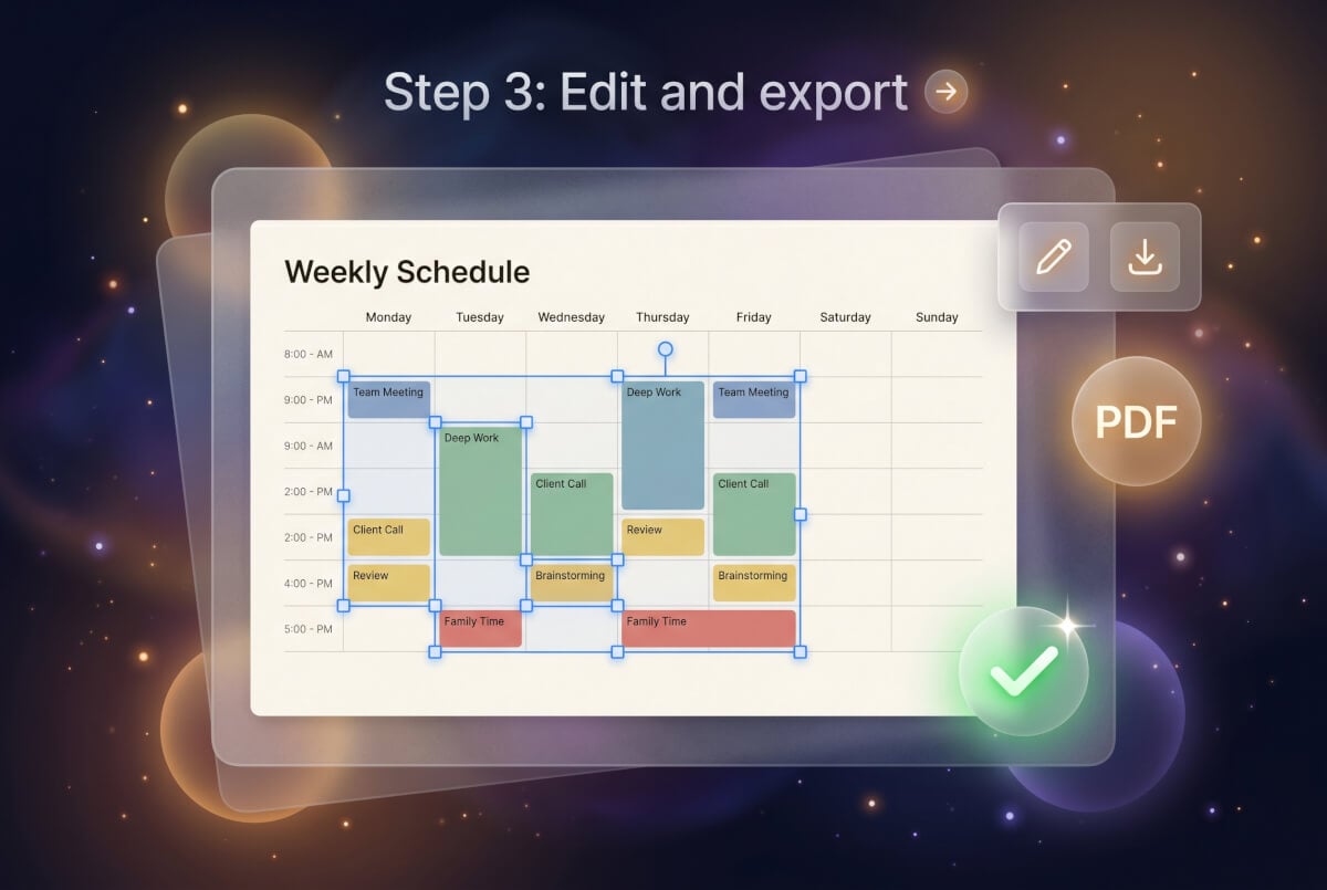 แก้ไขและส่งออก