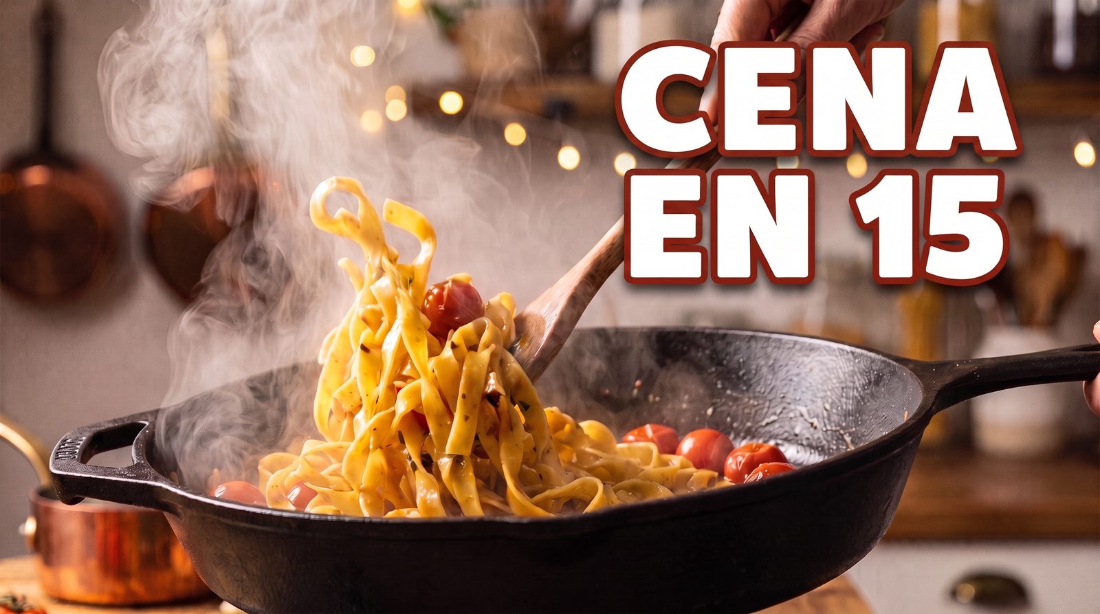 La misma miniatura con solo el texto del título cambiado a CENA EN 15
