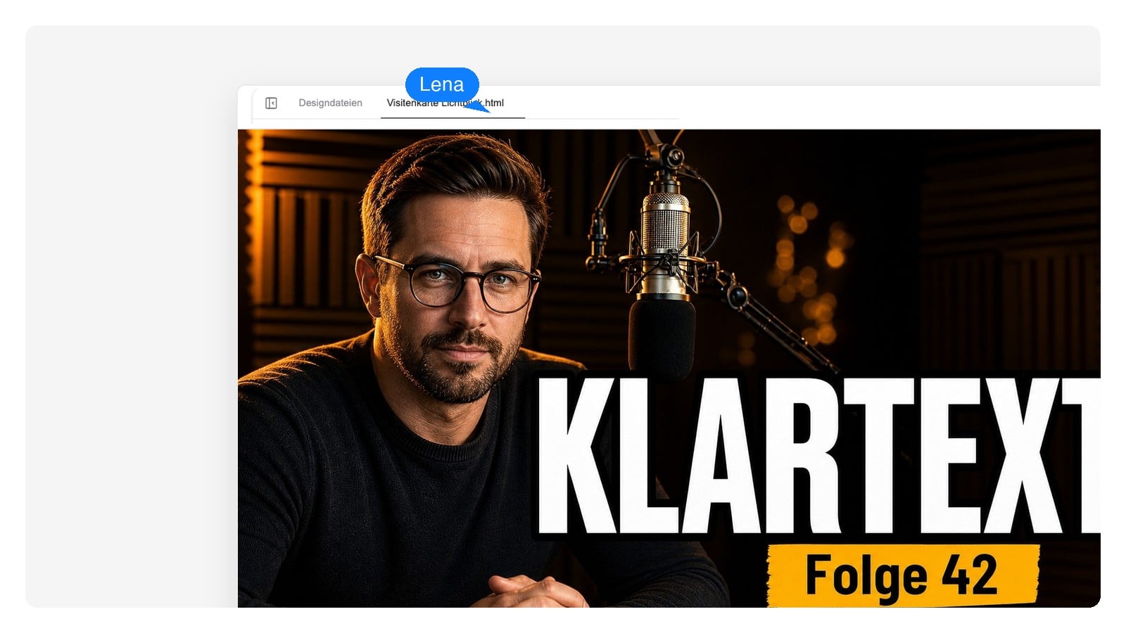 Podcasts & Interviews — Thumbnail erstellen