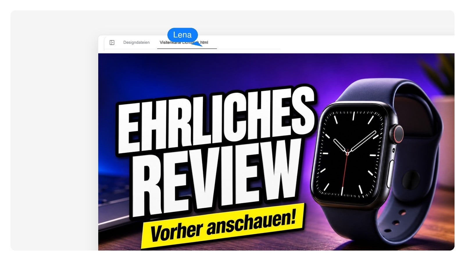 Reviews & Unboxings — Thumbnail erstellen