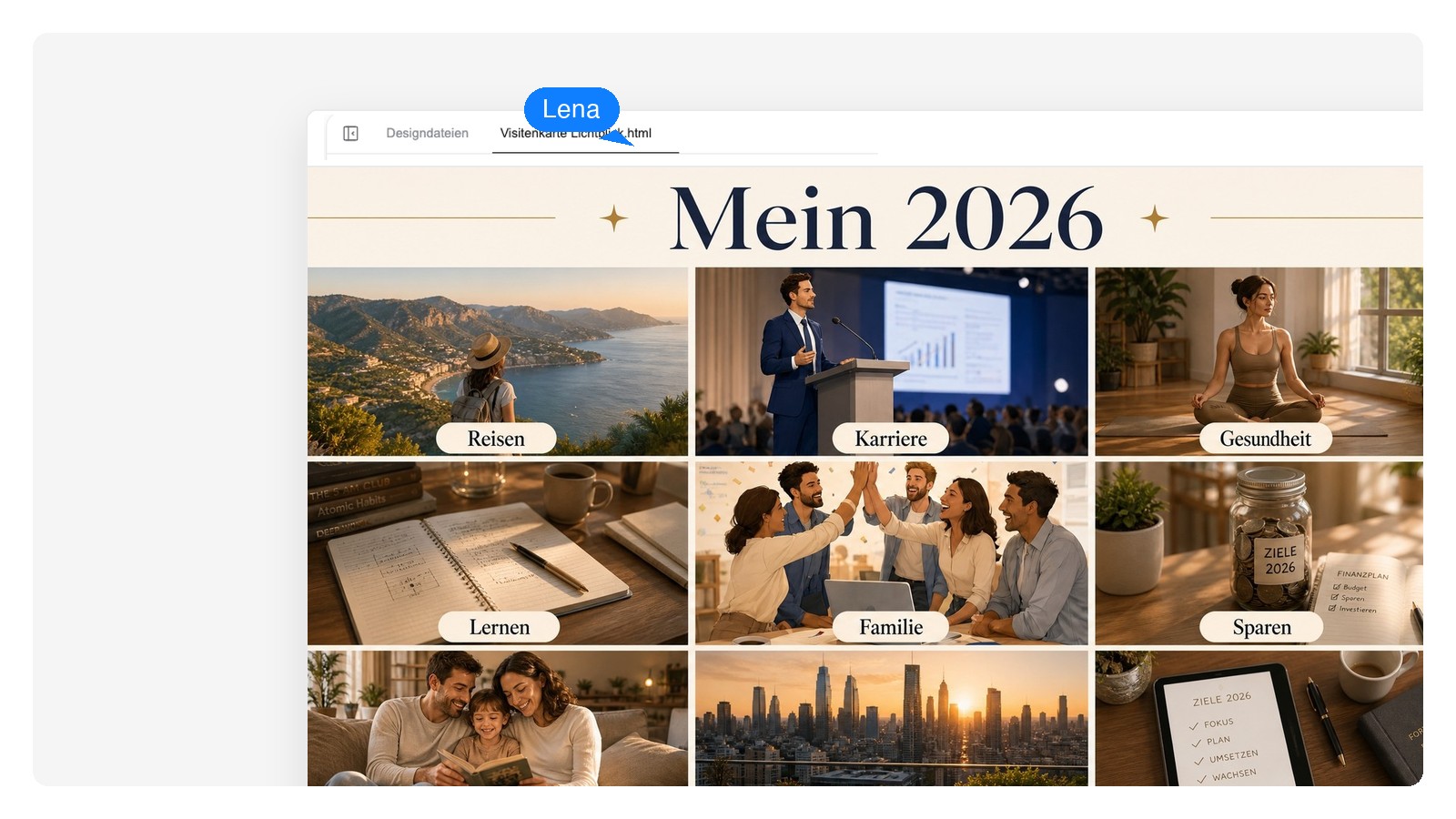 Karriere- & Business-Board — KI-Visionboard-Maker