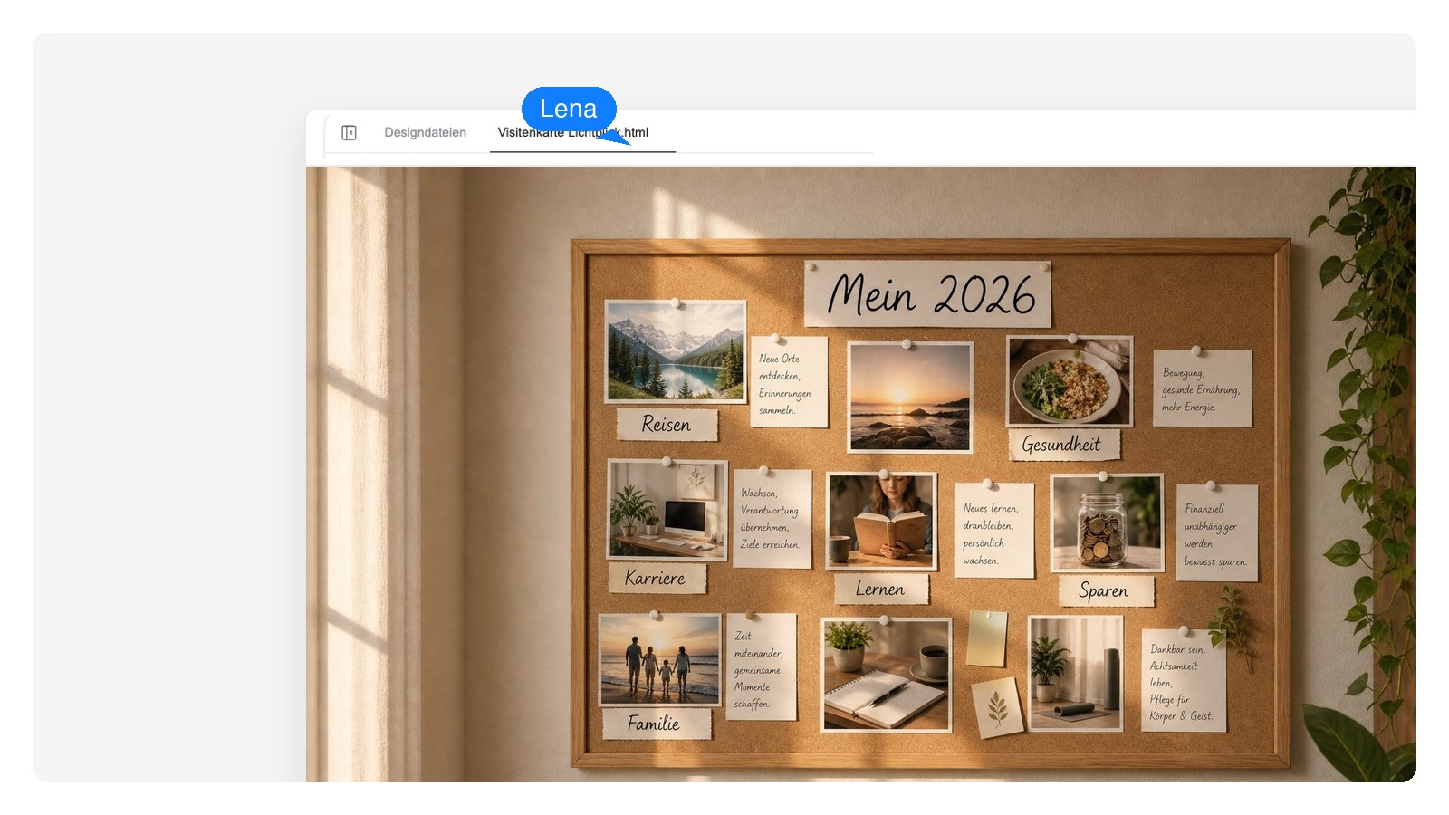 Team- & Quartals-Board — KI-Visionboard-Maker
