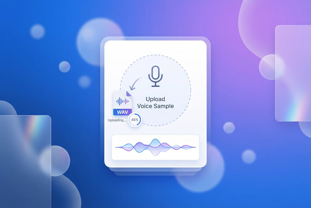 Upload a voice sample