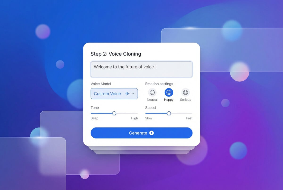 AI creates your voice profile