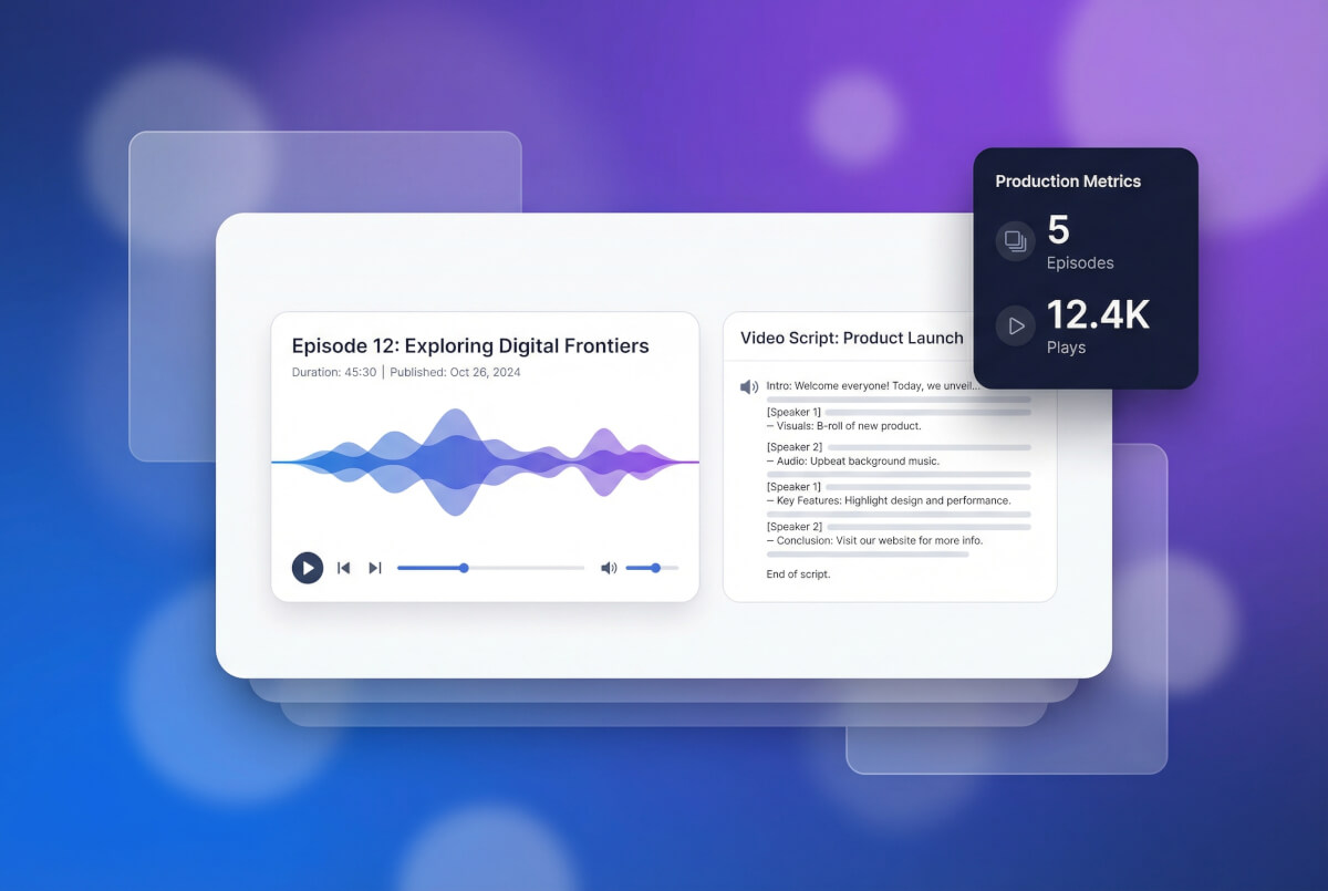Generate voiceovers and narration