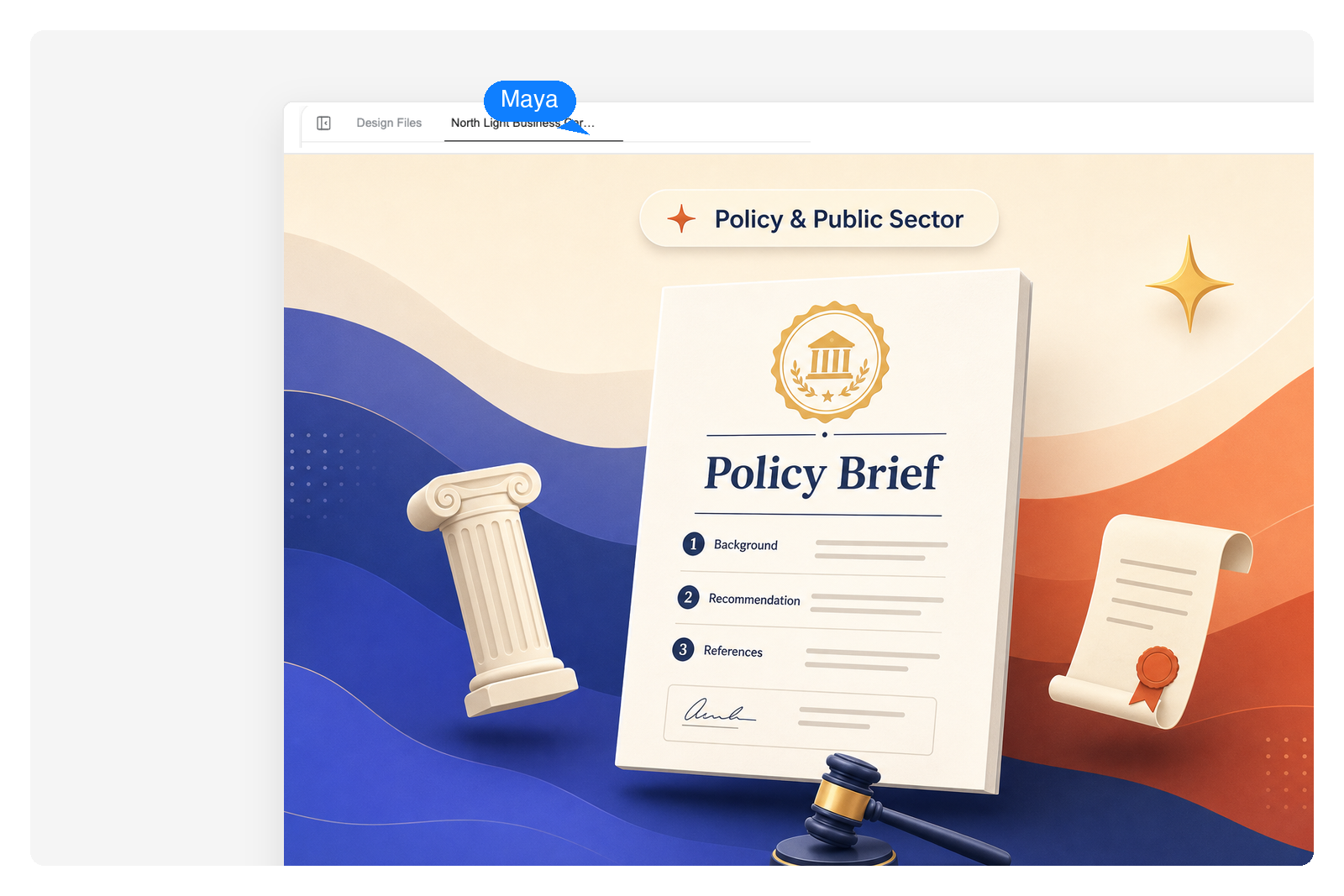 Position papers, policy briefs, and RFI responses