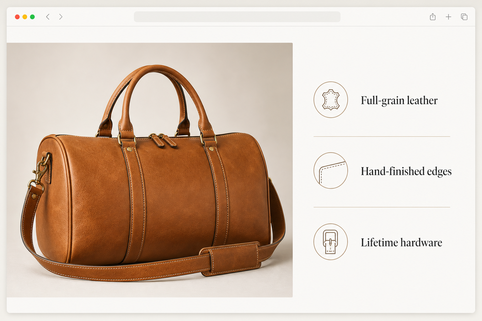 E-commerce product detail page