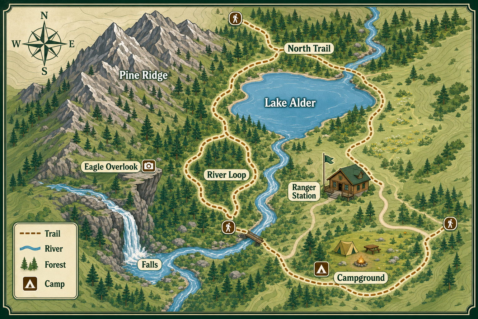 Cartographic infographic