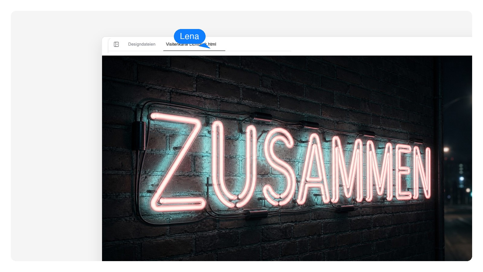 Das Wort BLOOM als Retro-Neonschild-WordArt, leuchtend auf dunklem Ziegel