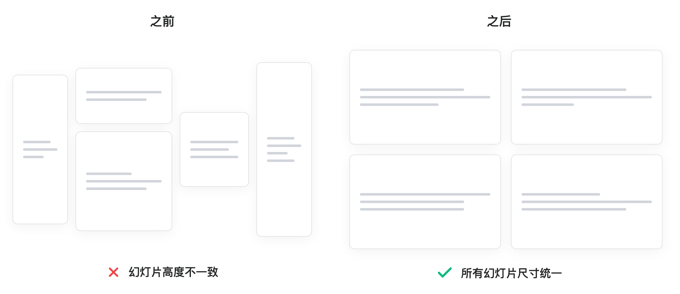 展示一致宽高比的演示幻灯片