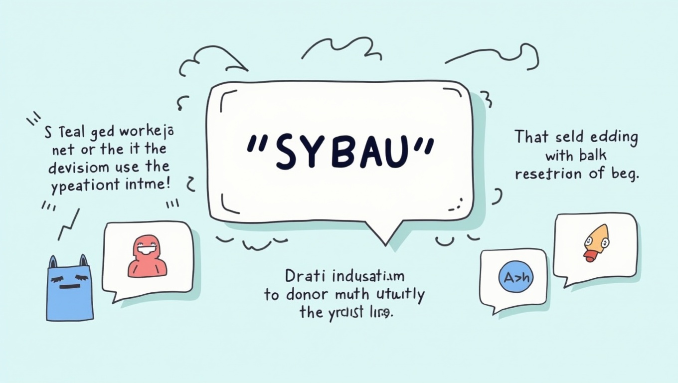 SYBAU meaning in text