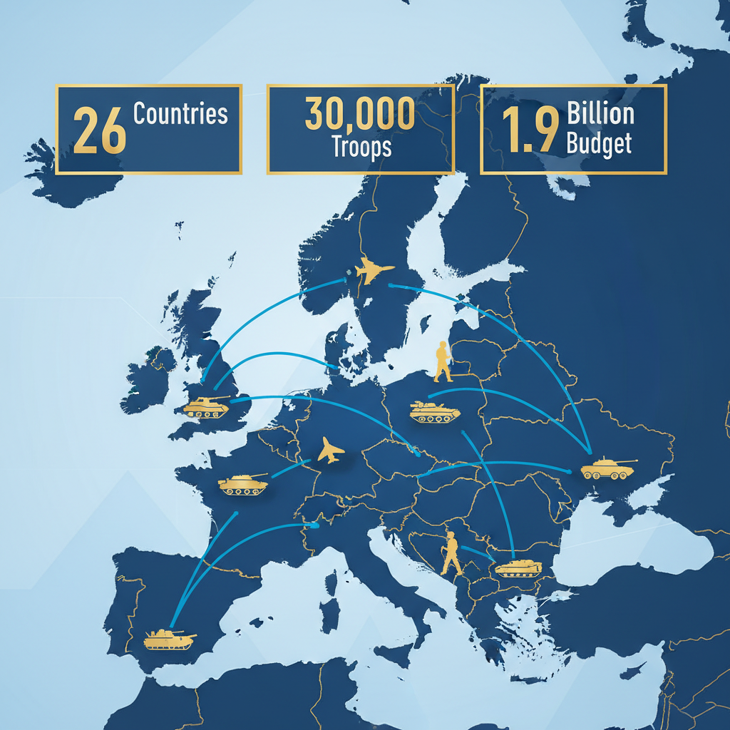 유럽 26개국 파병 준비 현황 인포그래픽