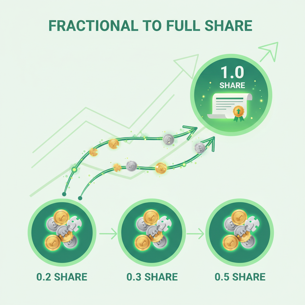 소수점 주식이 1주로 합쳐지는 과정