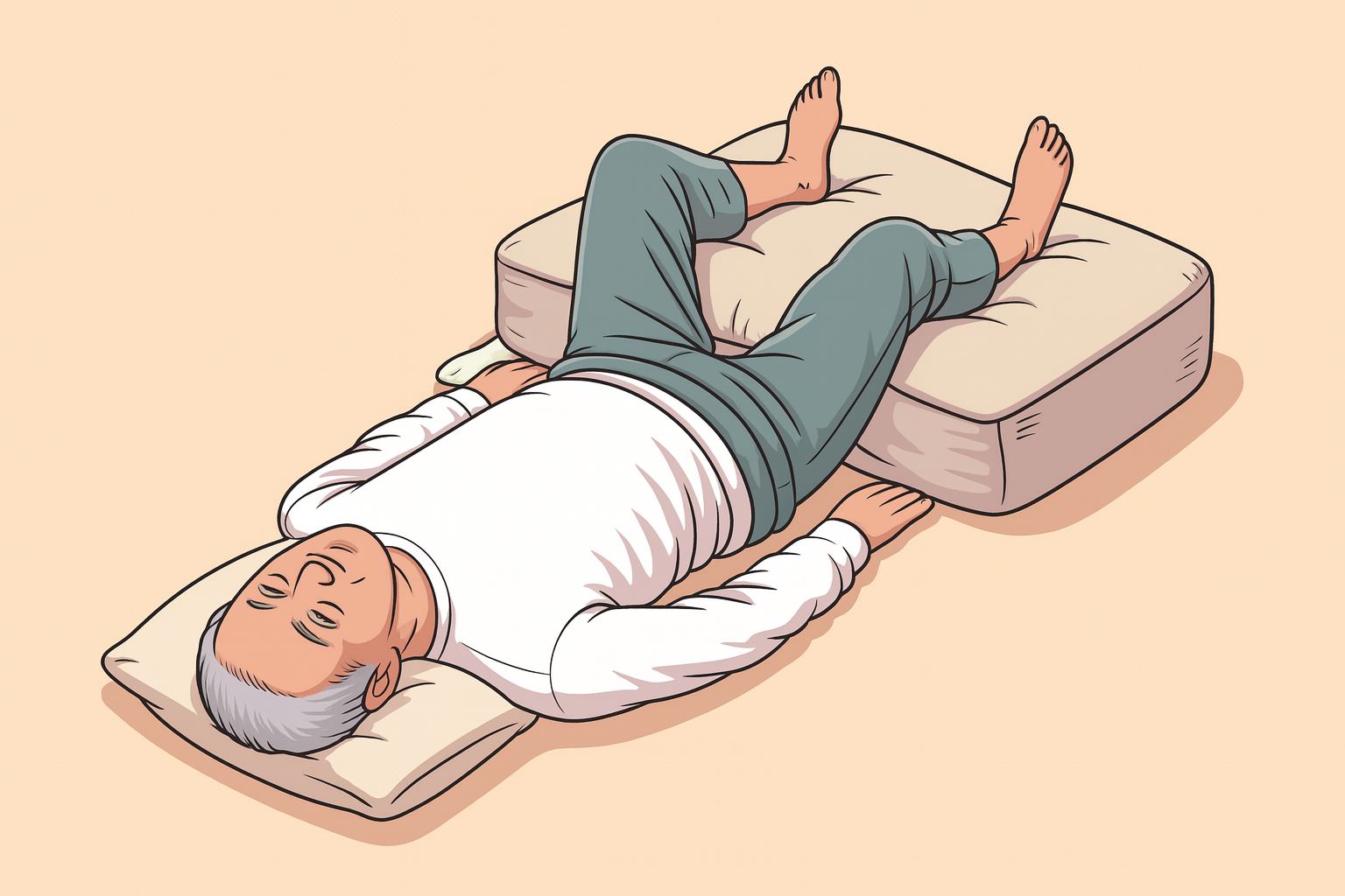 足上げ休憩の方法
