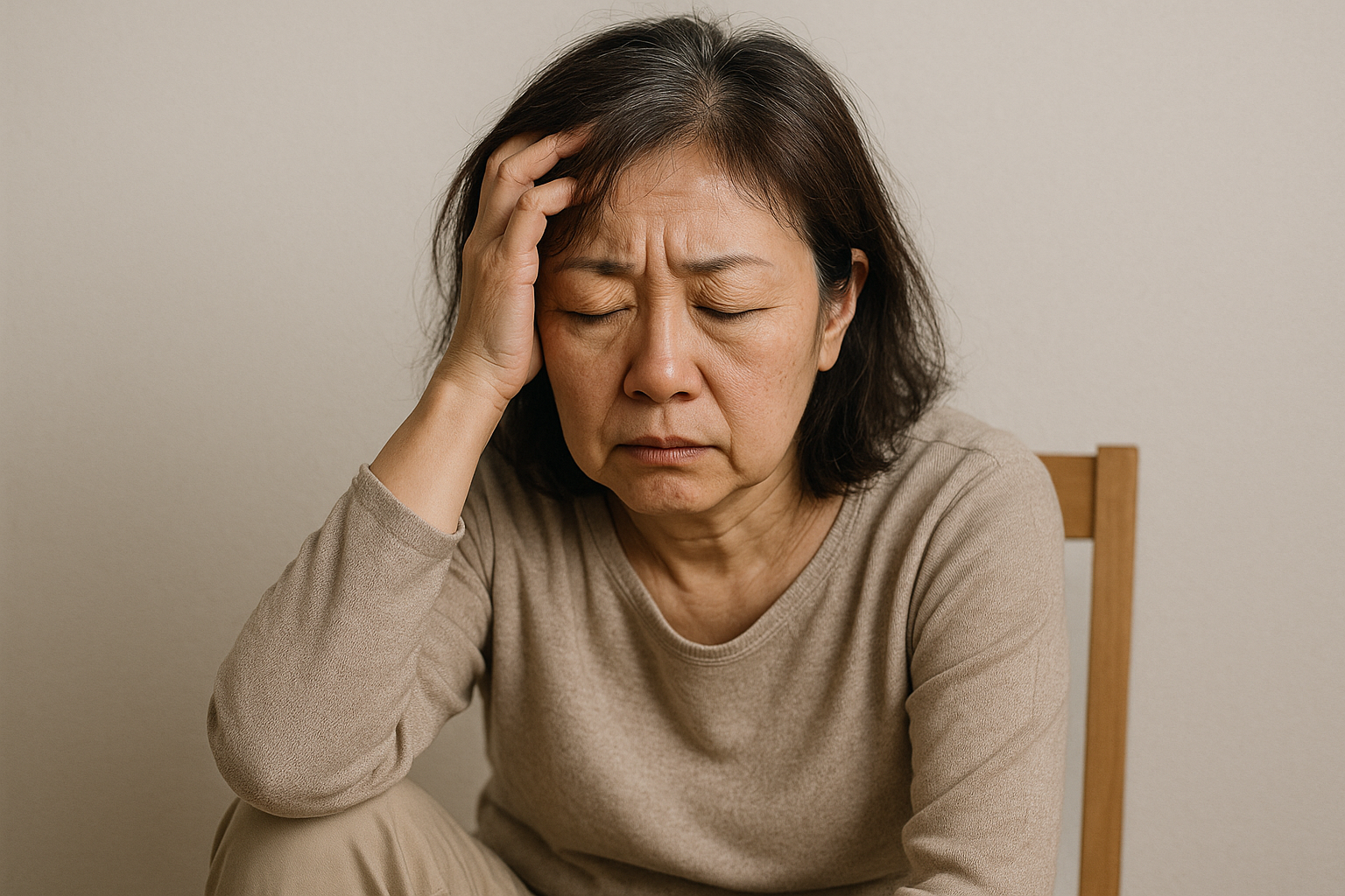 疲れた50代女性