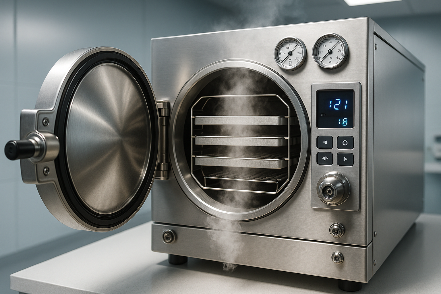 AUTOCLAVE MÉDICAL MODERNE AVEC CHAMBRE DE STÉRILISATION