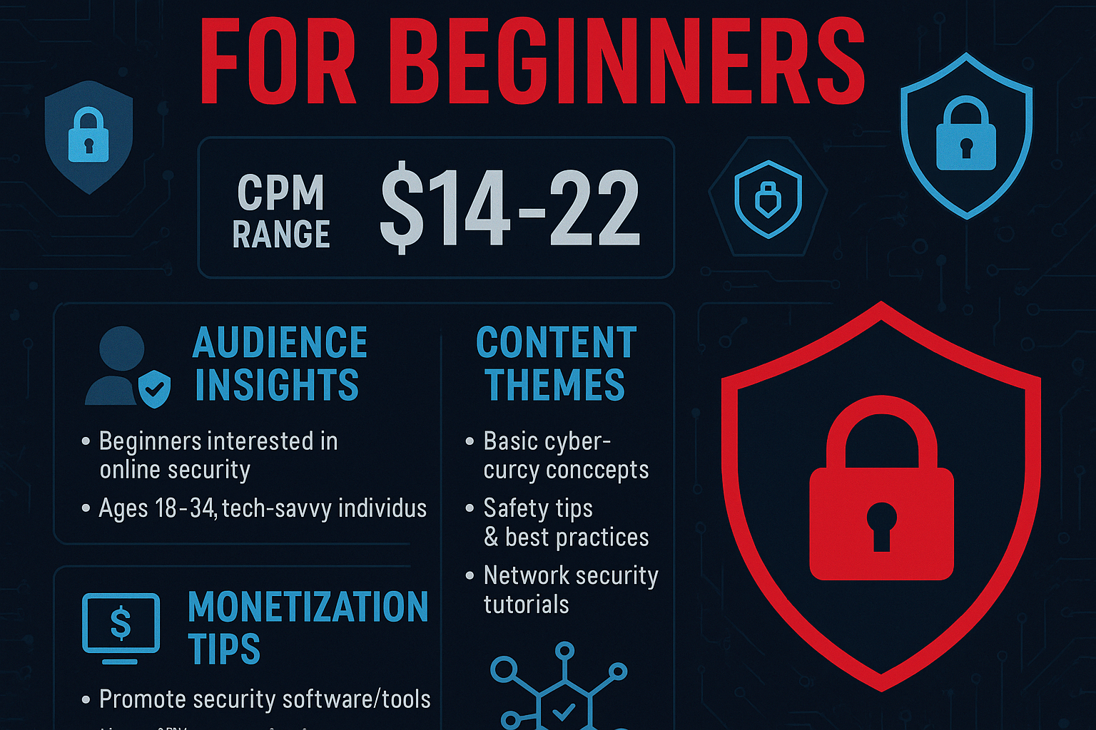 Cybersecurity for Beginners Infographic