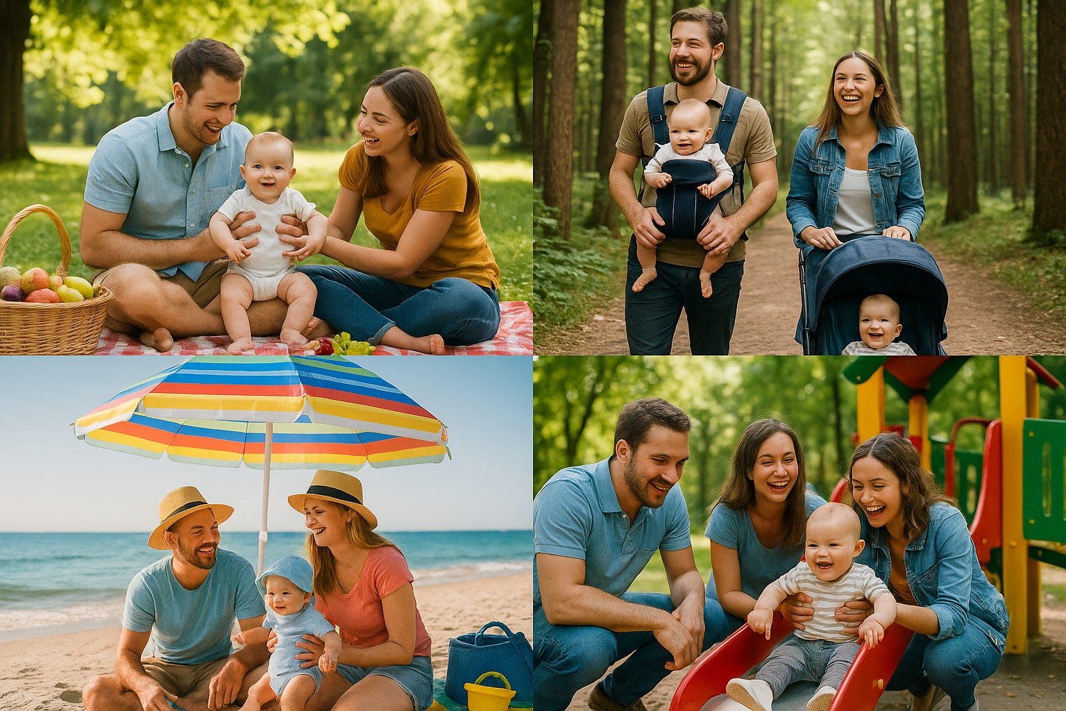Activités de plein air en famille
