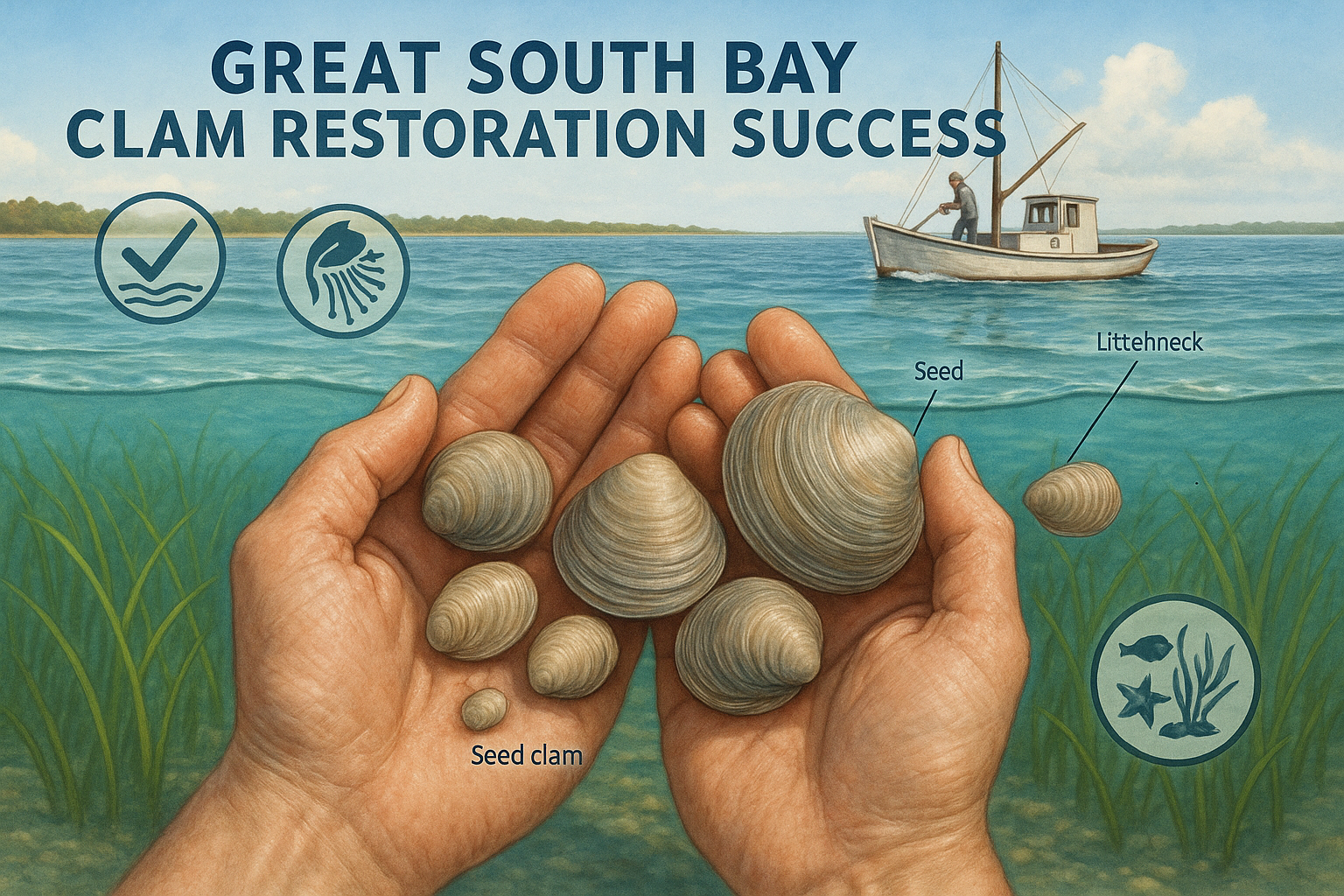 Hard Clam Restoration in Great South Bay