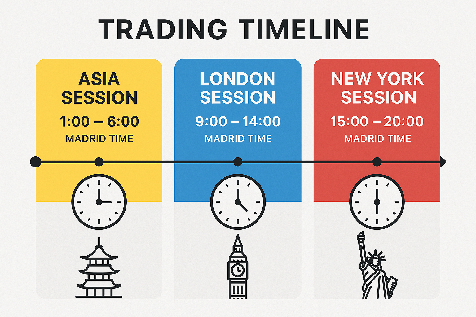 Timeline de sesiones