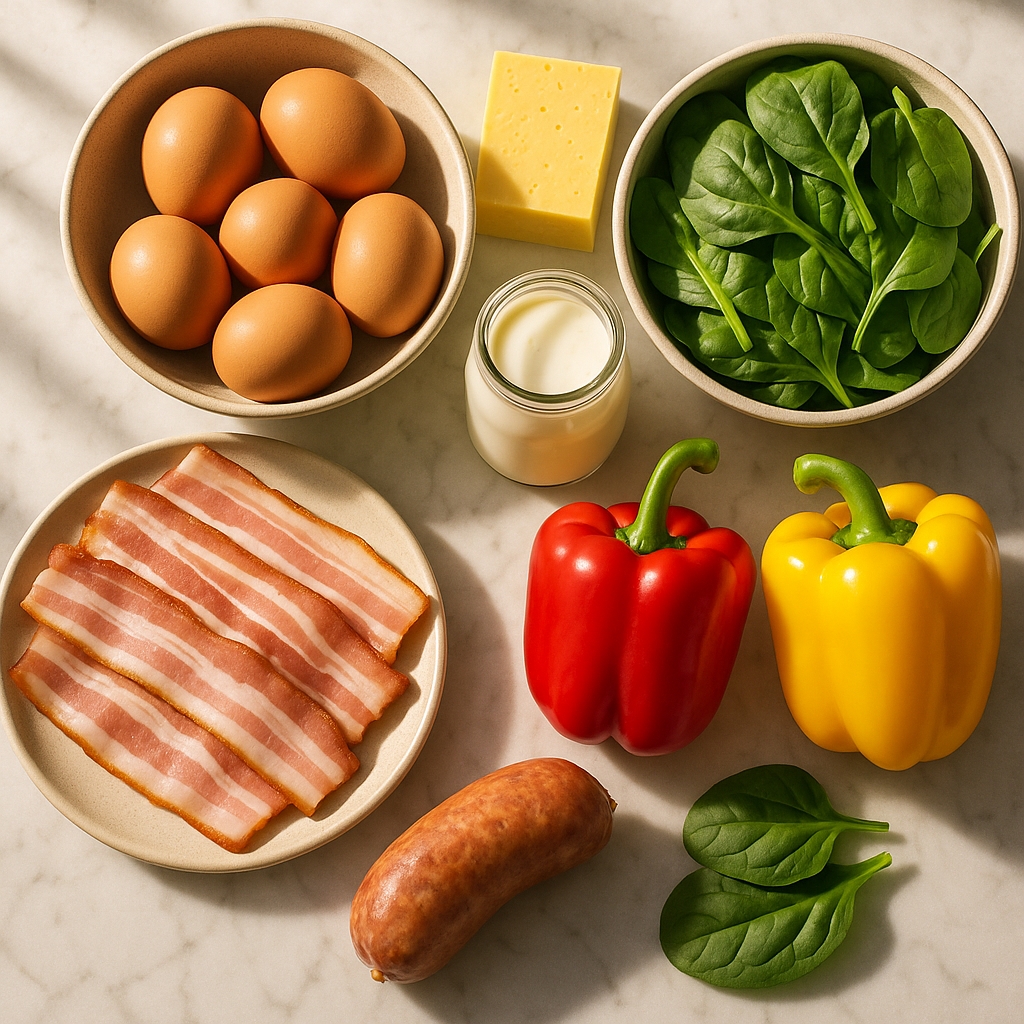 Keto Breakfast Casserole Ingredients