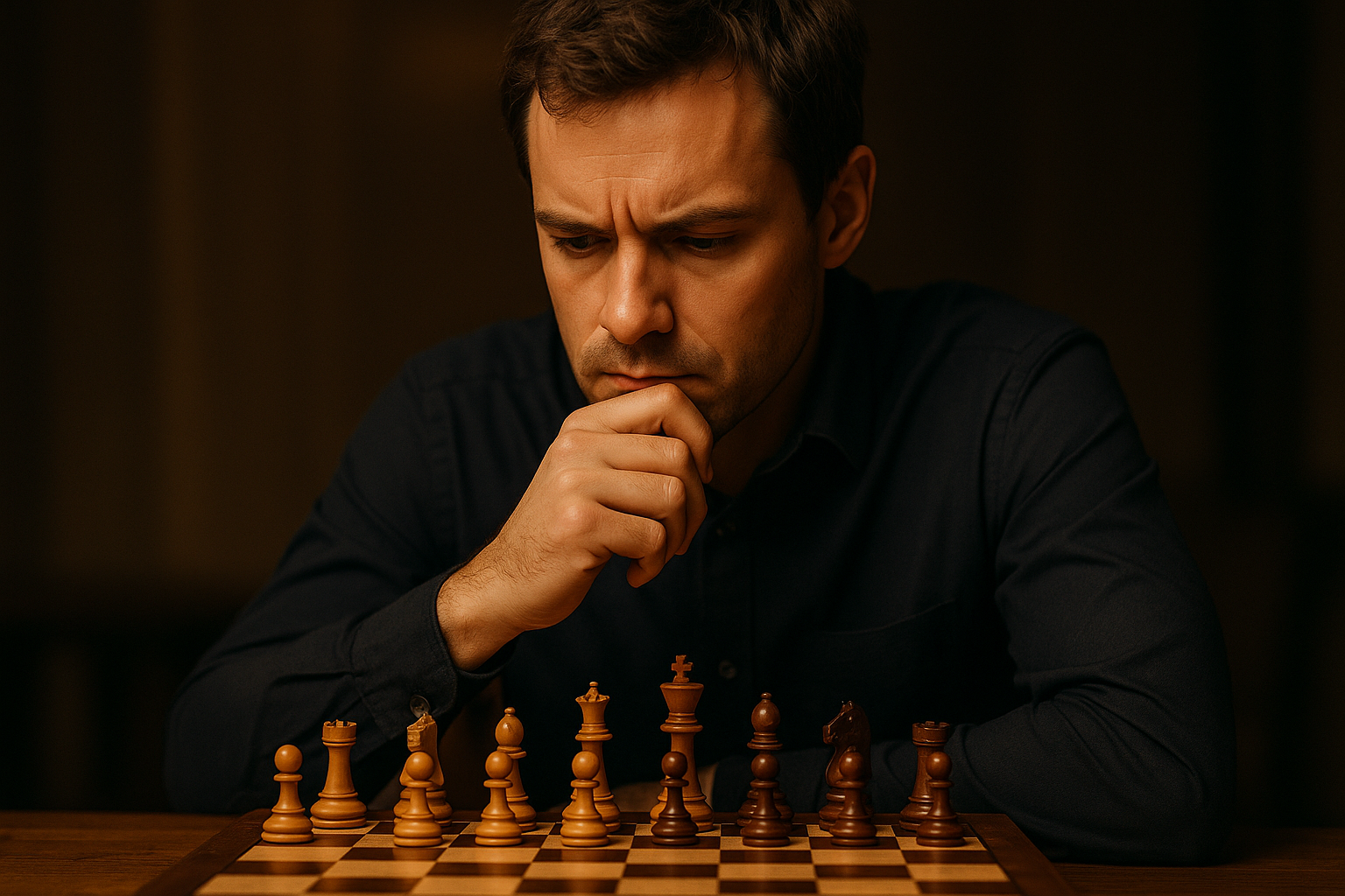 신중한 성격을 상징하는 체스