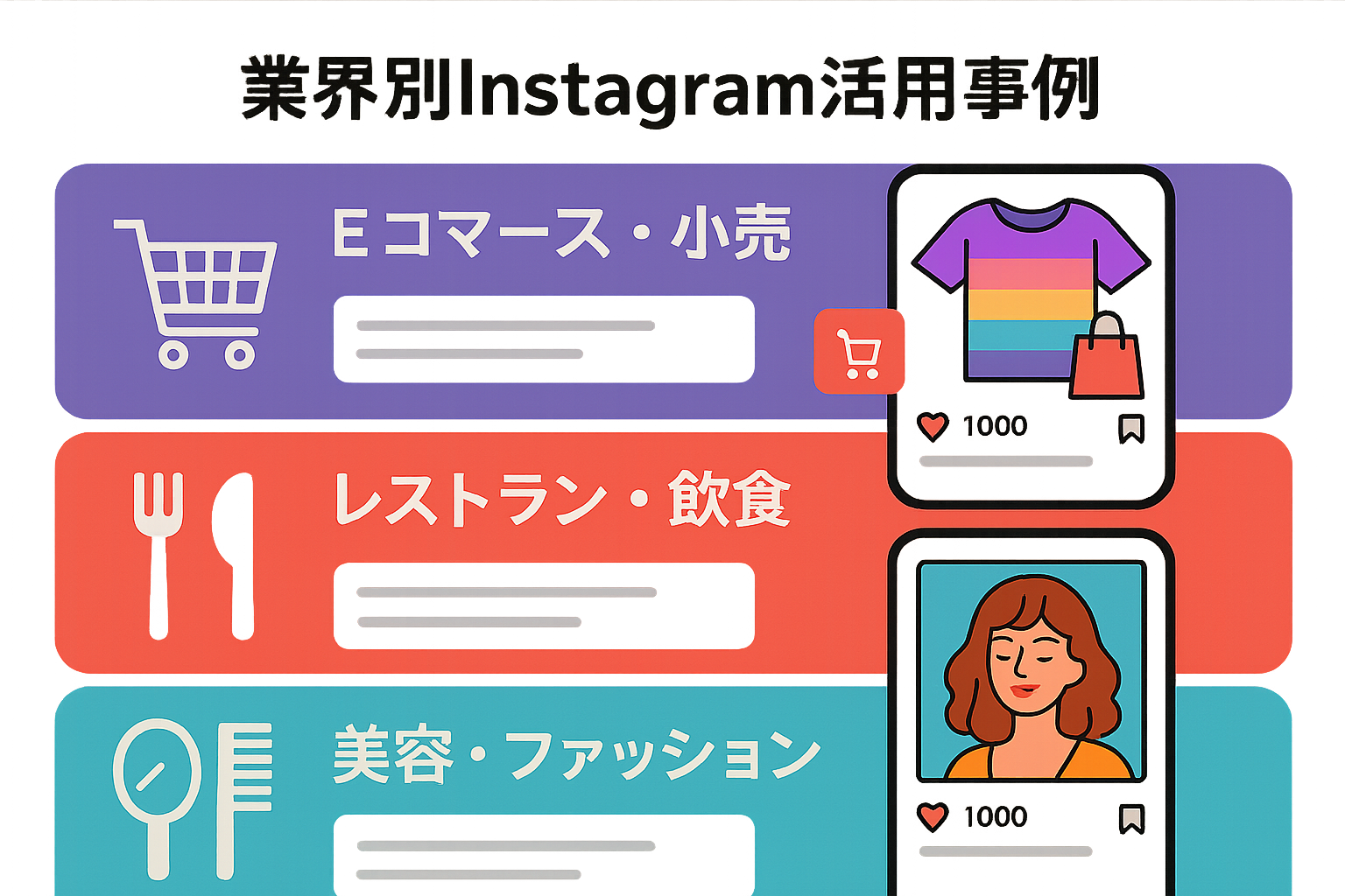 業界別Instagram活用事例