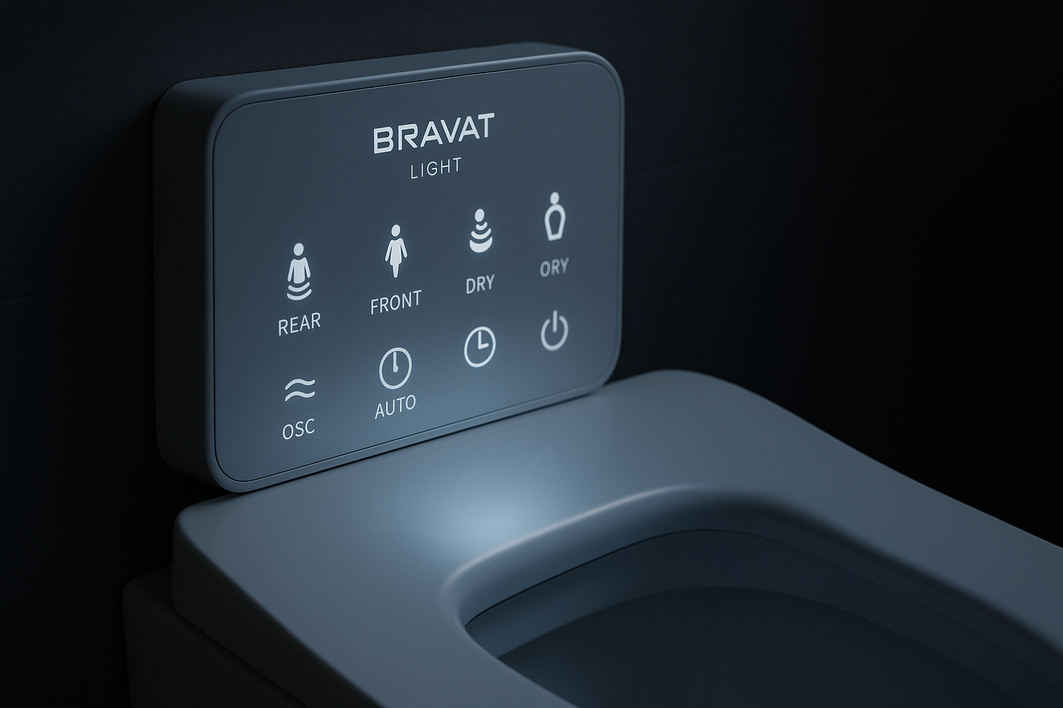 Night Light Feature of BRAVAT Smart Toilet