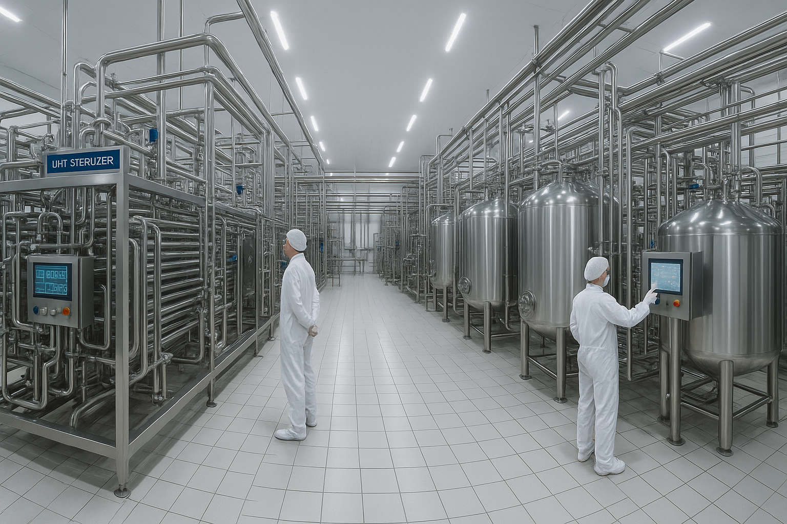 POURQUOI LA STÉRILISATION ALIMENTAIRE NE FONCTIONNE PAS 1 LIGNE DE PRODUCTION ALIMENTAIRE UHT MODERNE