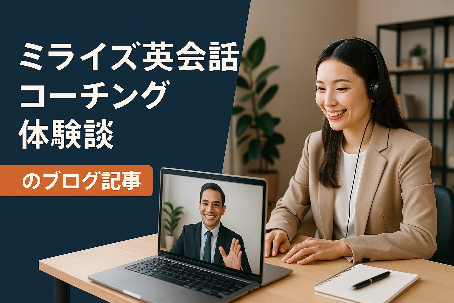 ミライズ英会話コーチング体験談のサムネイル