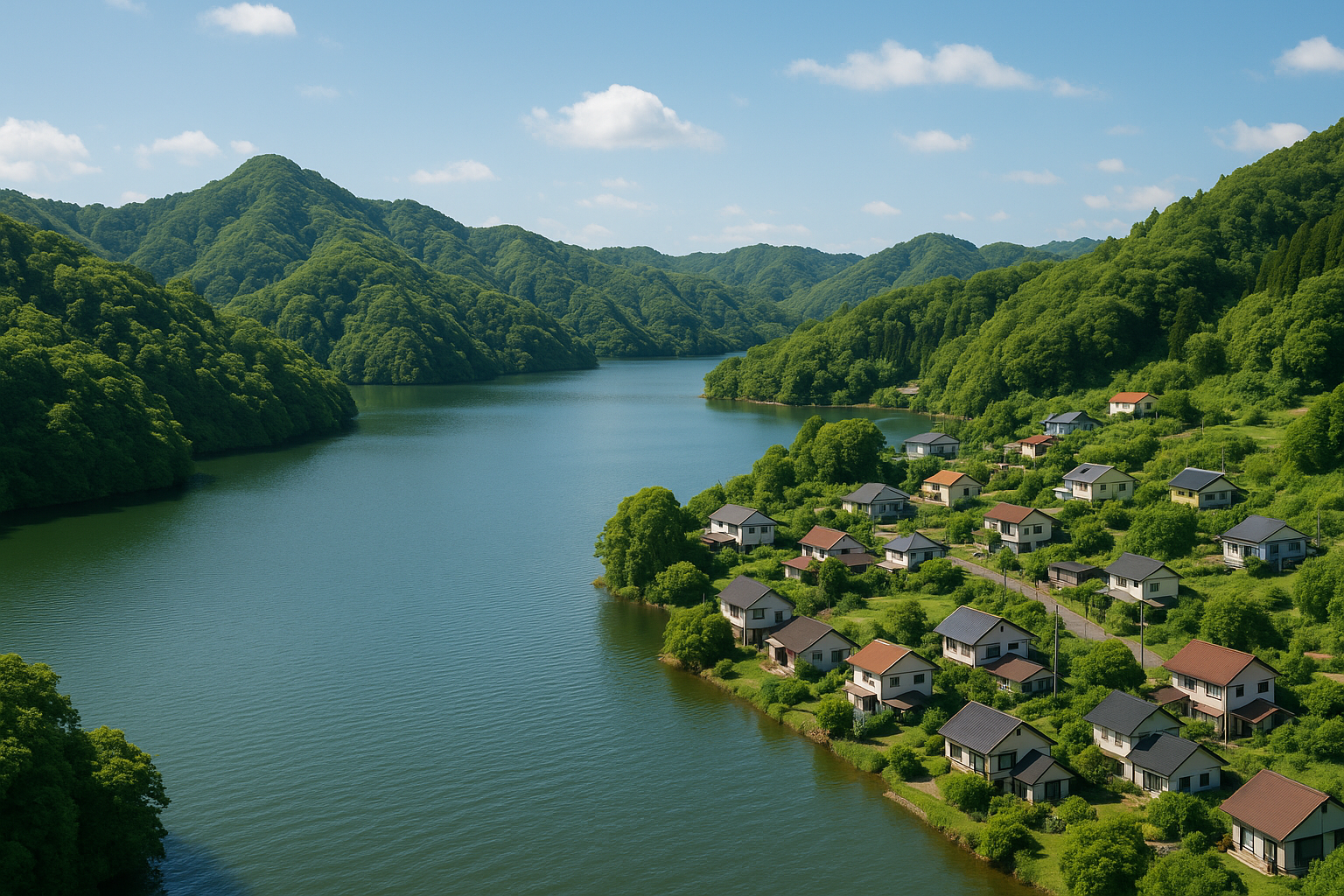 亀山湖周辺の自然