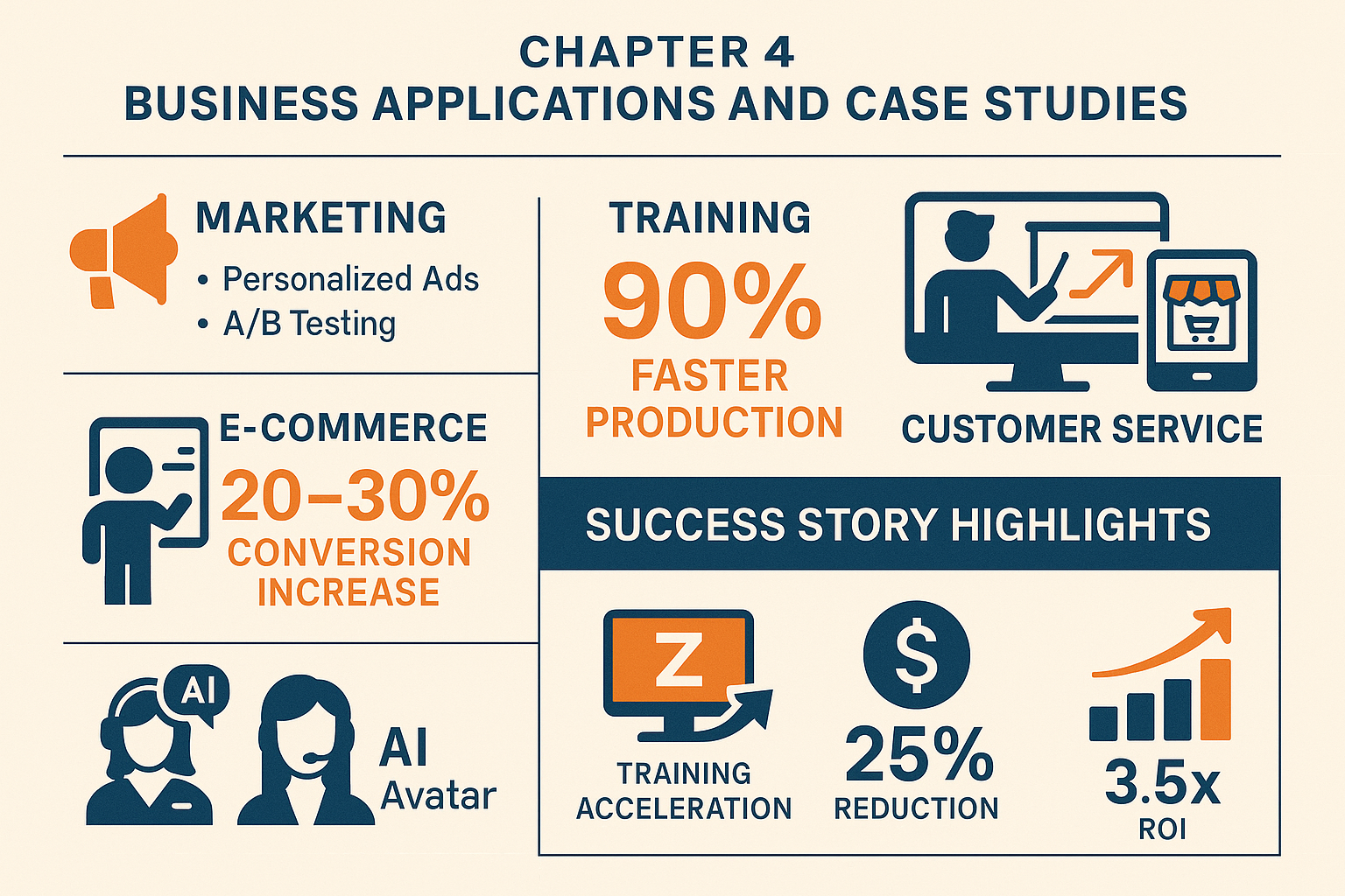 AI Video Business Impact - ROI metrics, success stories, and industry applications