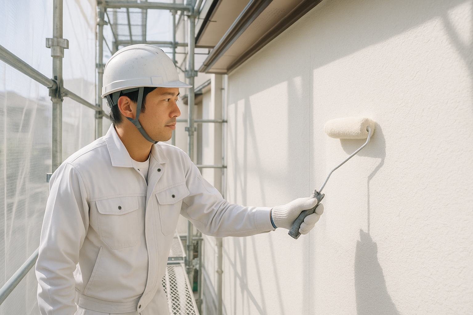 プロフェッショナルな外壁塗装作業