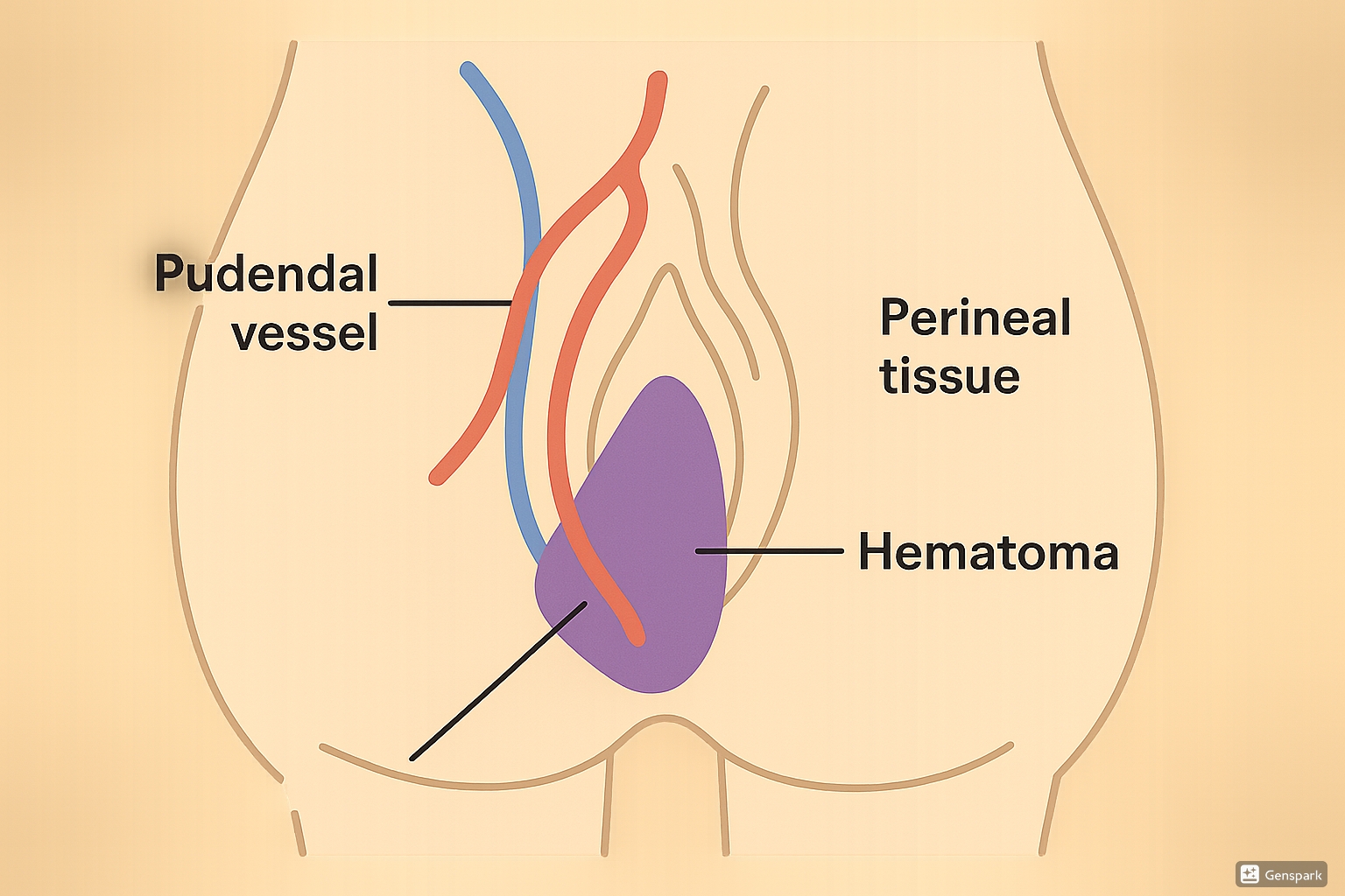 Vulval Hematoma Diagram