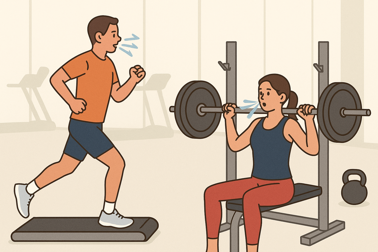 운동 중 호흡법